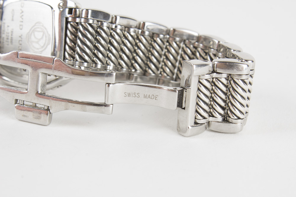 David Yurman Thoroughbred Stainless Steel Diamond Watch