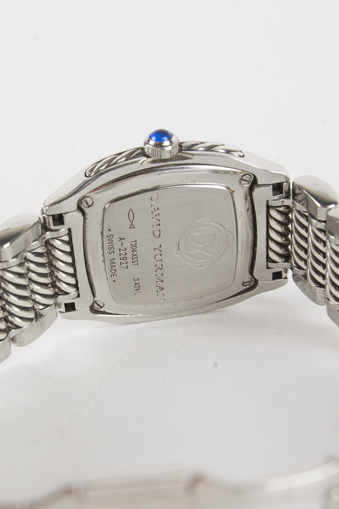 David Yurman Thoroughbred Stainless Steel Diamond Watch