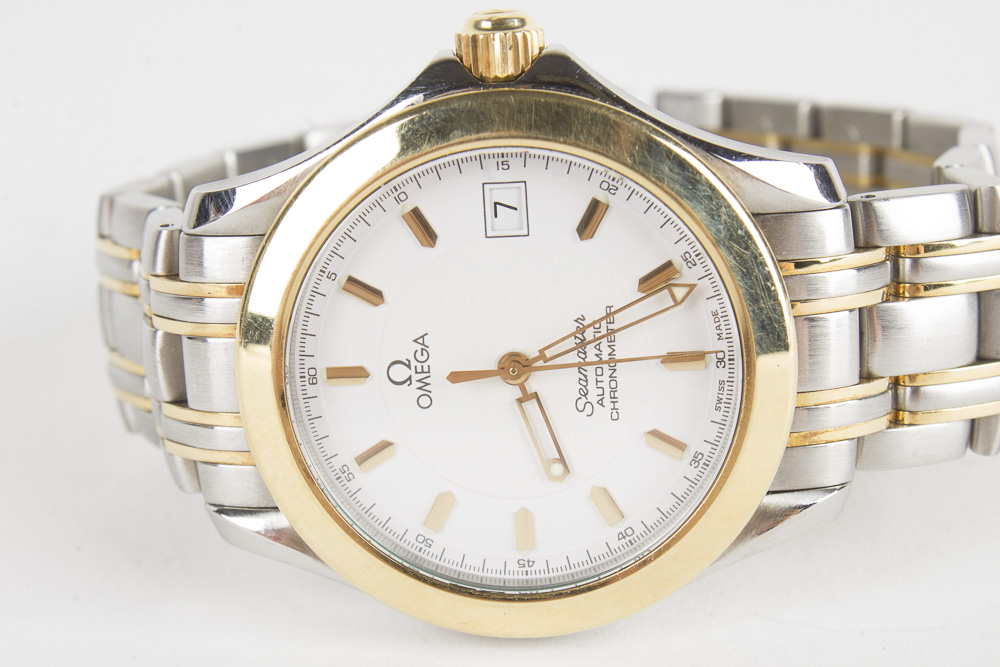 Omega Gold and Stainless Steel Seamaster Chronometer Watch