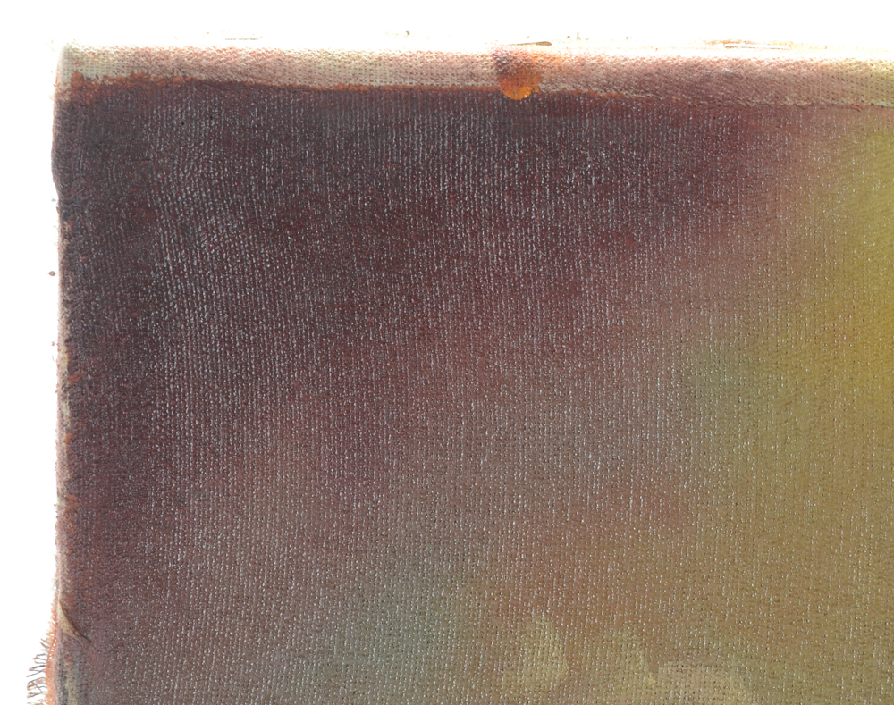 Peruvian School Oil Painting on Canvas of Angel Carrying Flame