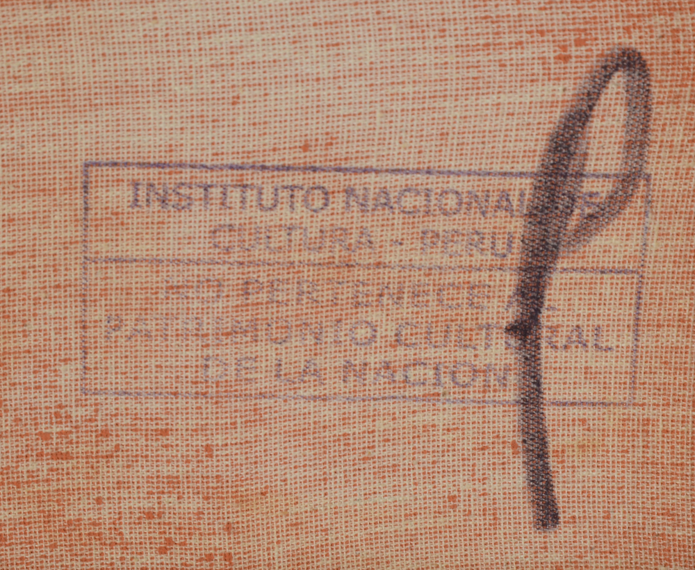 Peruvian School Oil Painting on Canvas of Angel Carrying Flame