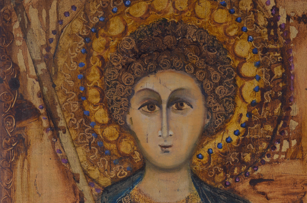 Three Byzantine Style Paintings of Religious Icons