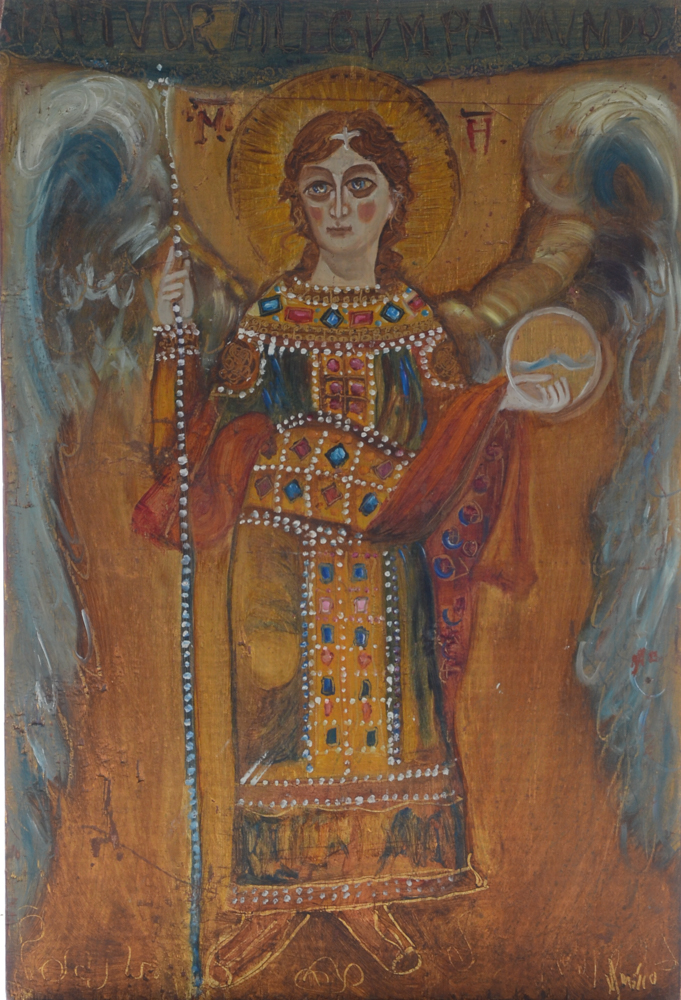 Three Byzantine Style Paintings of Religious Icons