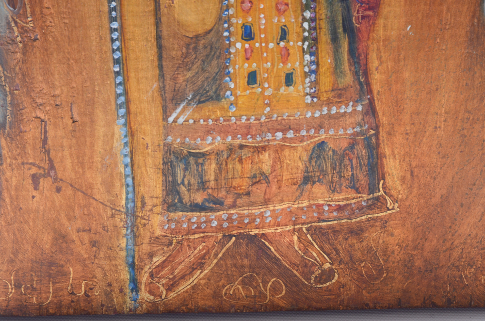 Three Byzantine Style Paintings of Religious Icons