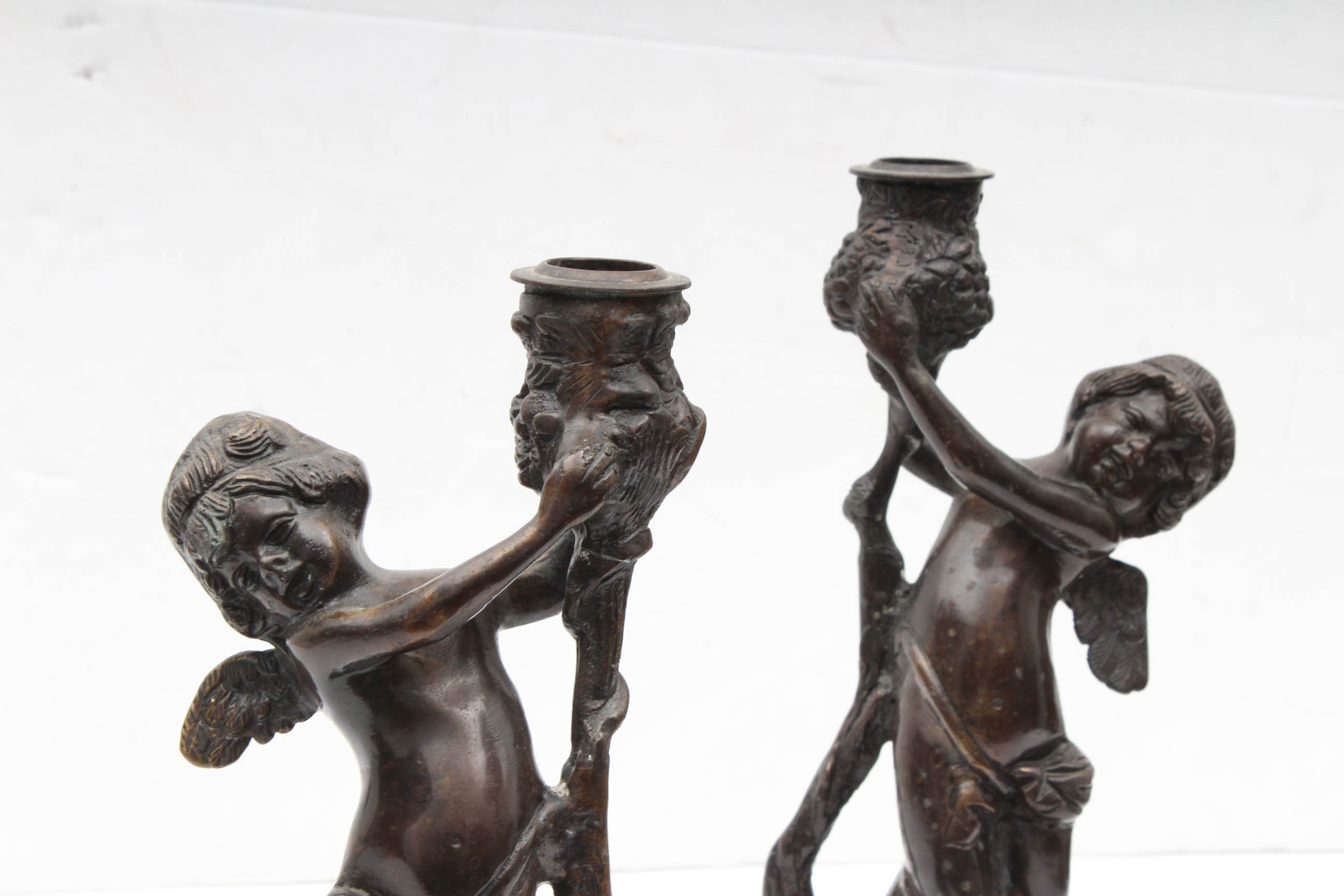 Bronze Cherub Sculptures Featuring Auguste Moreau