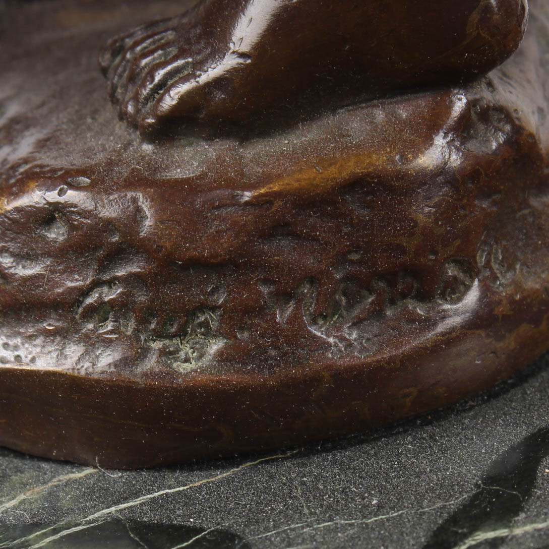 Bronze Cherub Sculptures Featuring Auguste Moreau