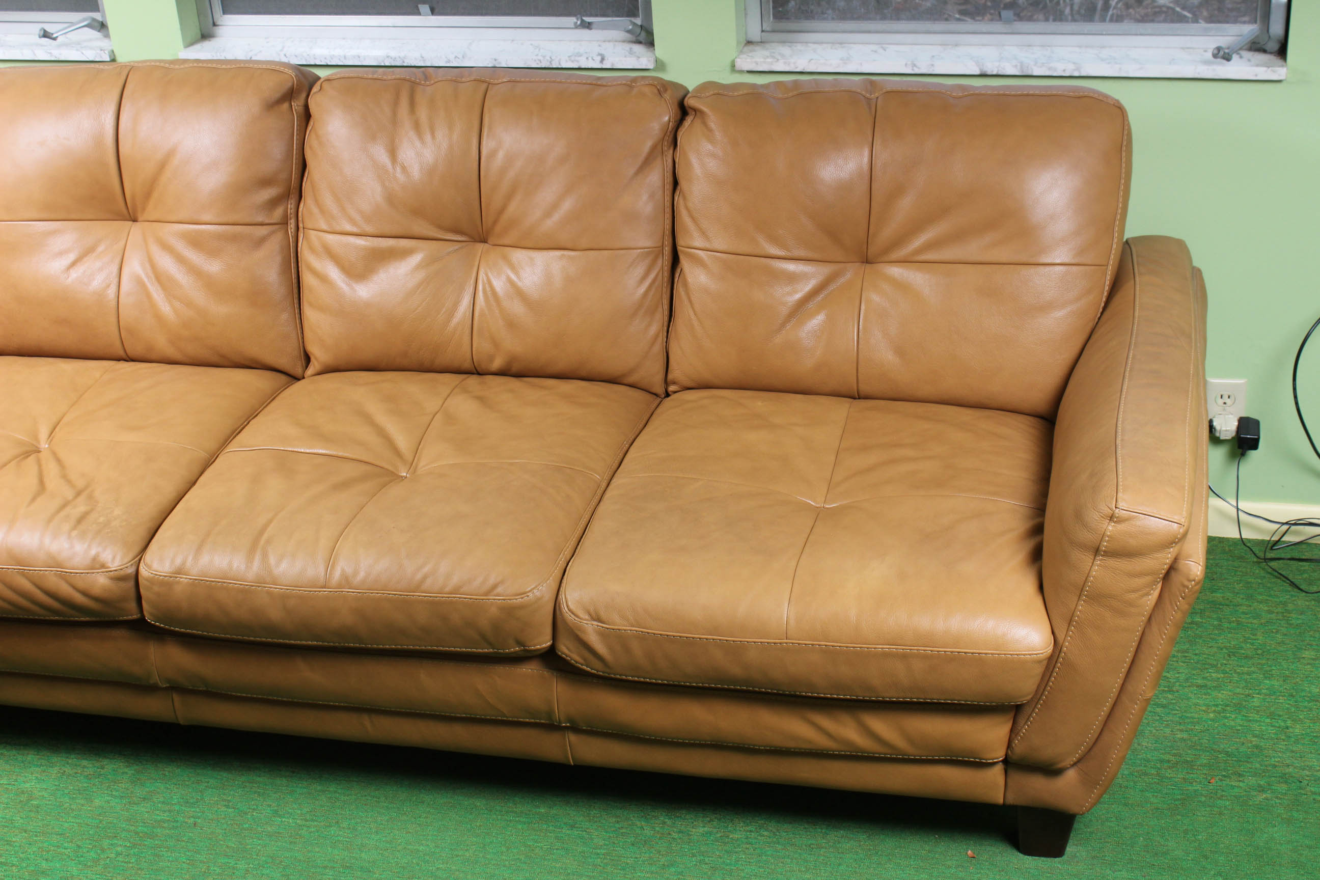 Italian Leather Sofa by Soft Line S.P.A.