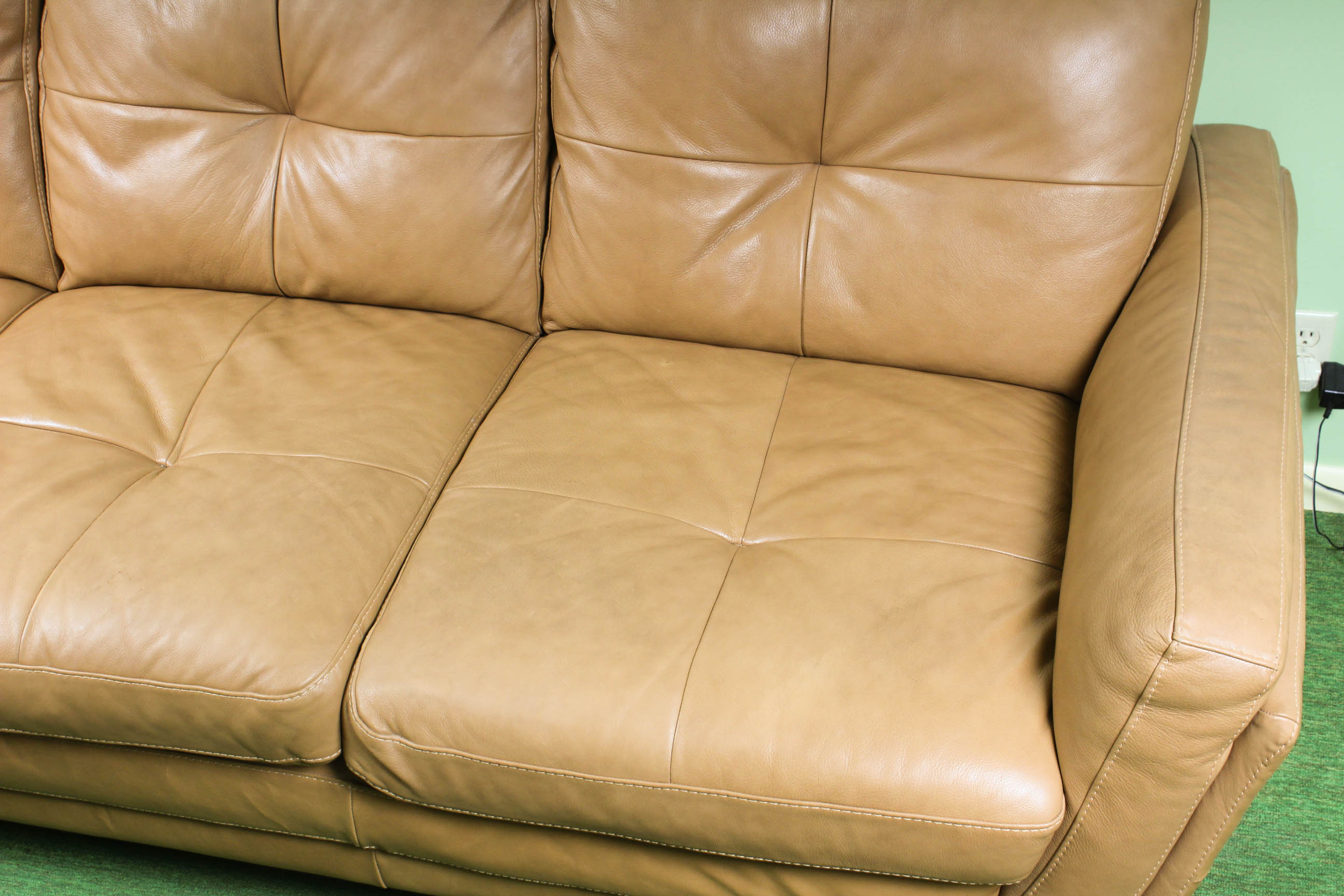 Italian Leather Sofa by Soft Line S.P.A.