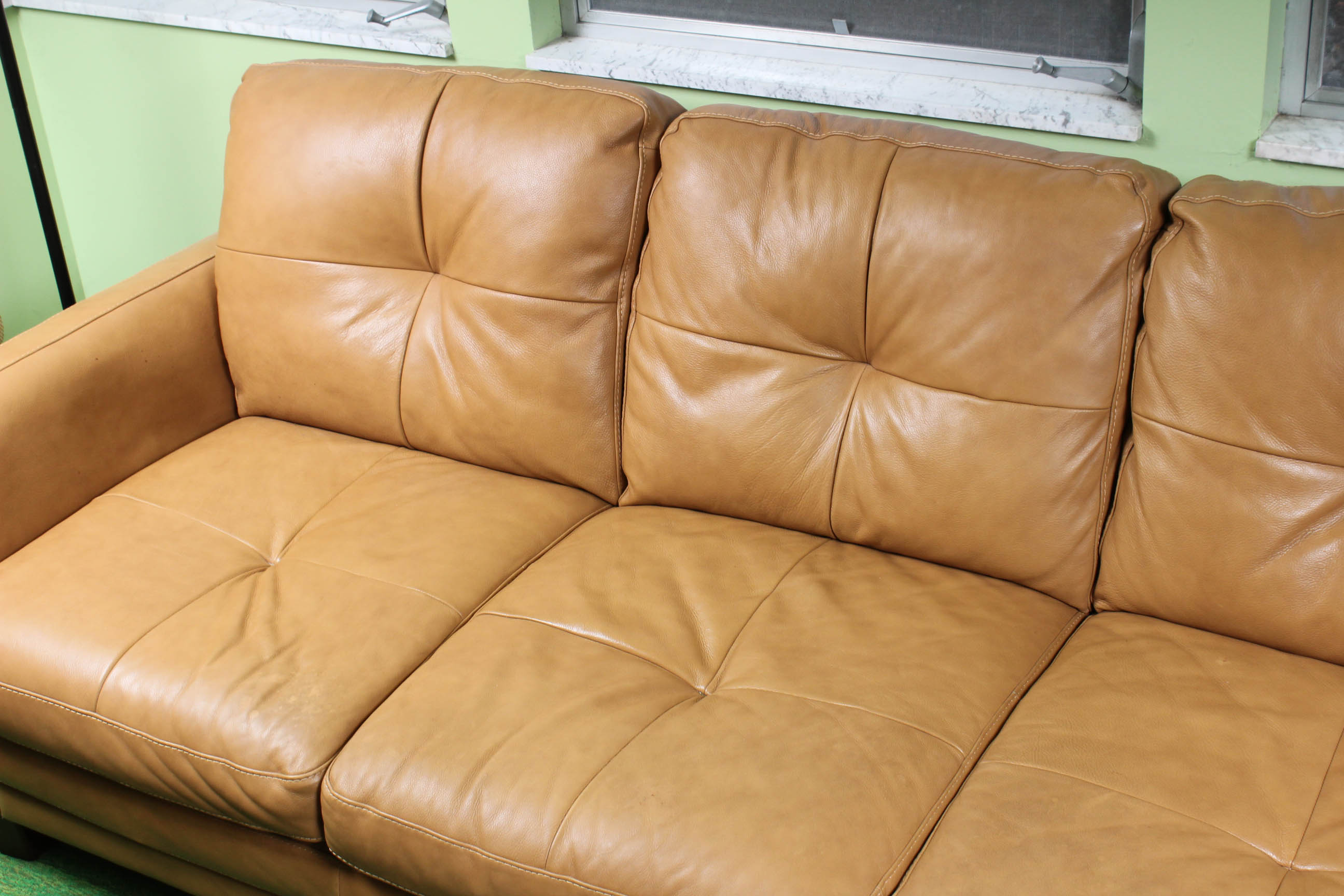 Italian Leather Sofa by Soft Line S.P.A.