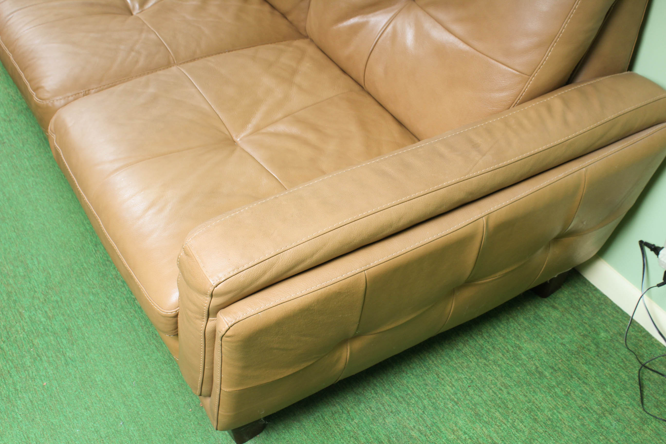 Italian Leather Sofa by Soft Line S.P.A.