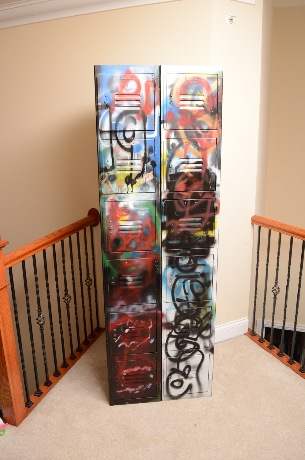 Metal Locker with Graffiti