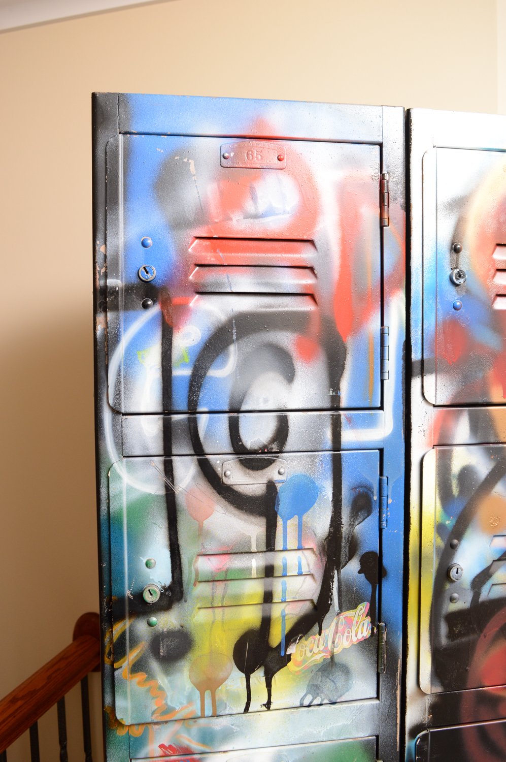 Metal Locker with Graffiti