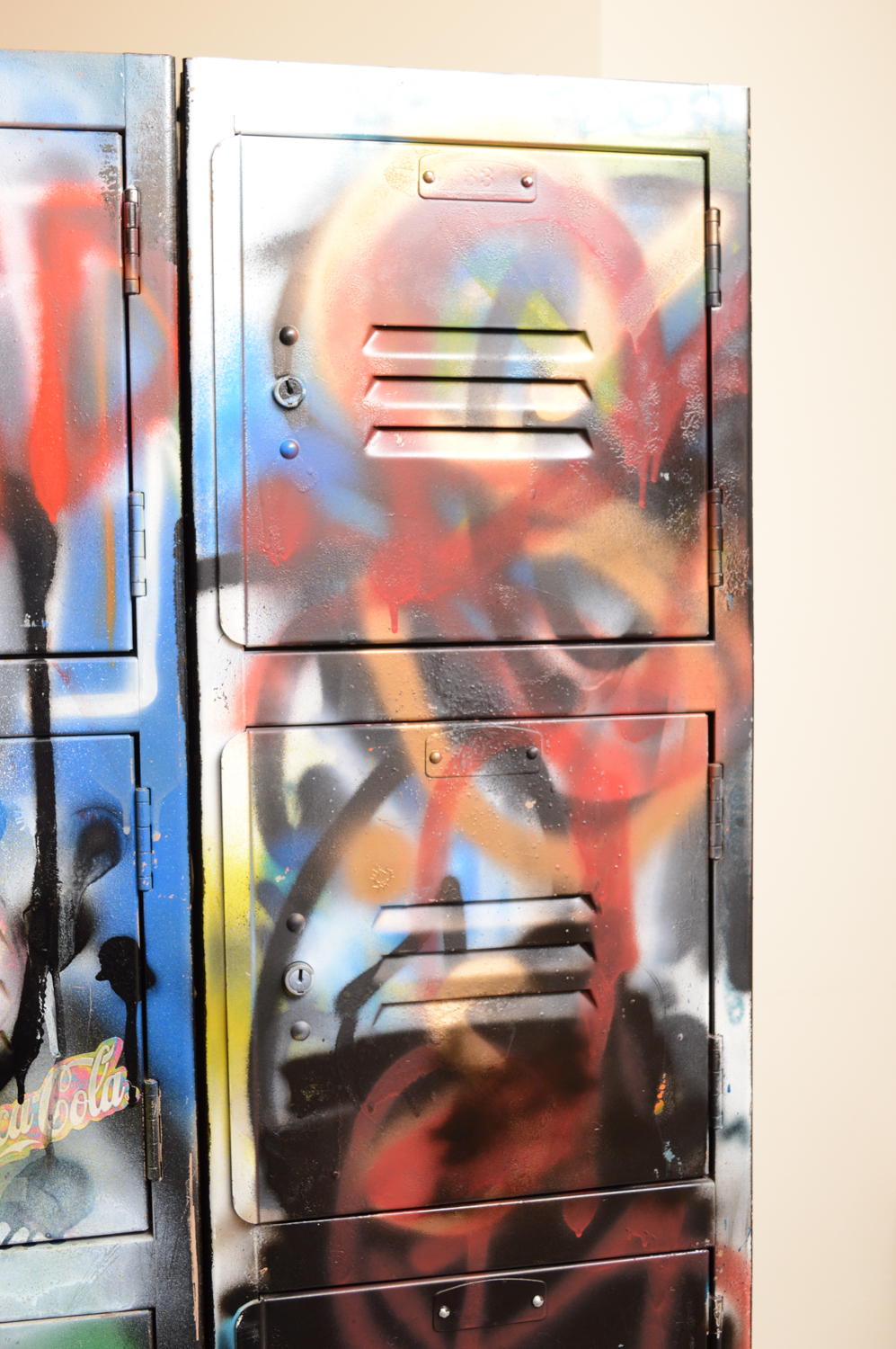 Metal Locker with Graffiti