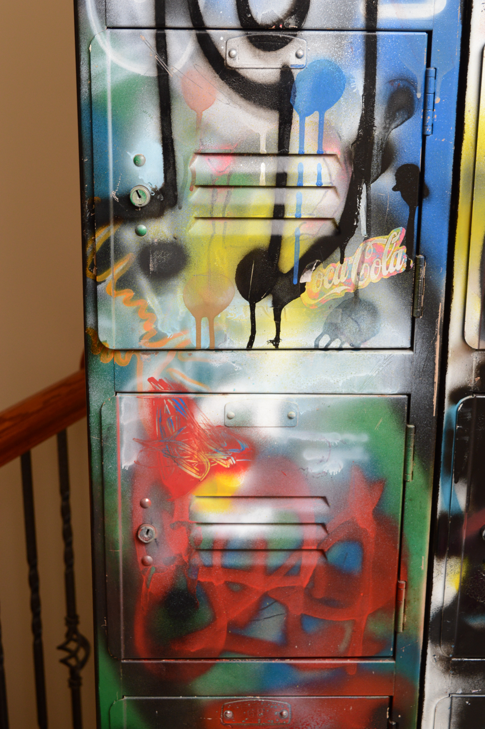 Metal Locker with Graffiti