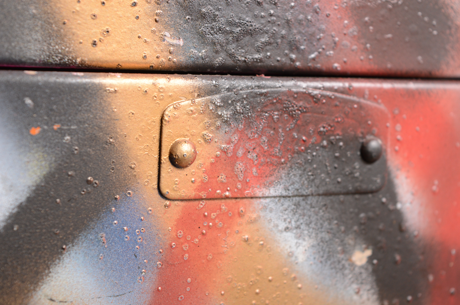 Metal Locker with Graffiti