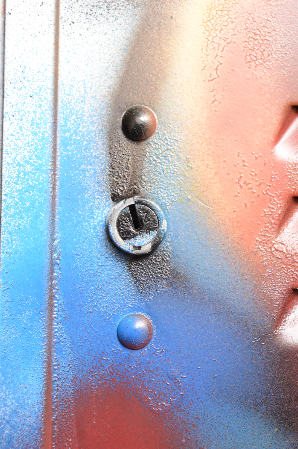 Metal Locker with Graffiti