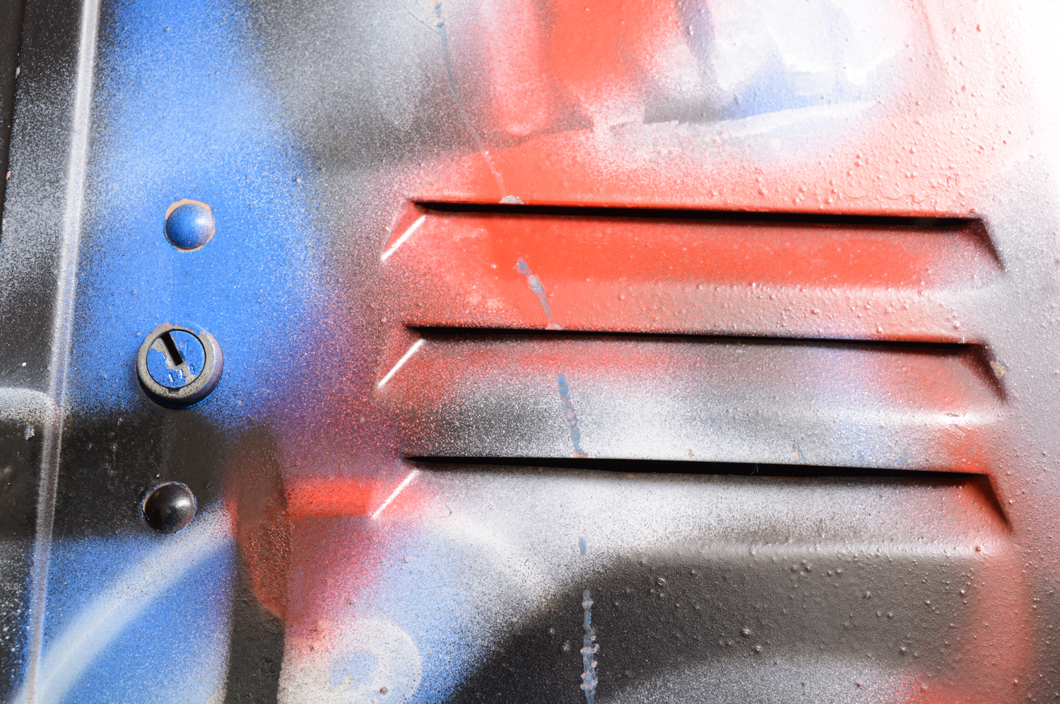 Metal Locker with Graffiti