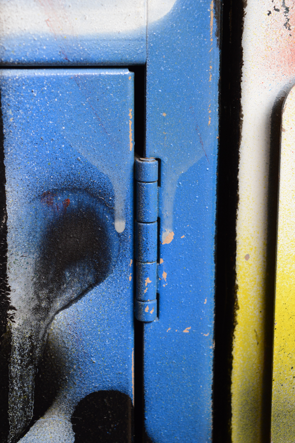 Metal Locker with Graffiti