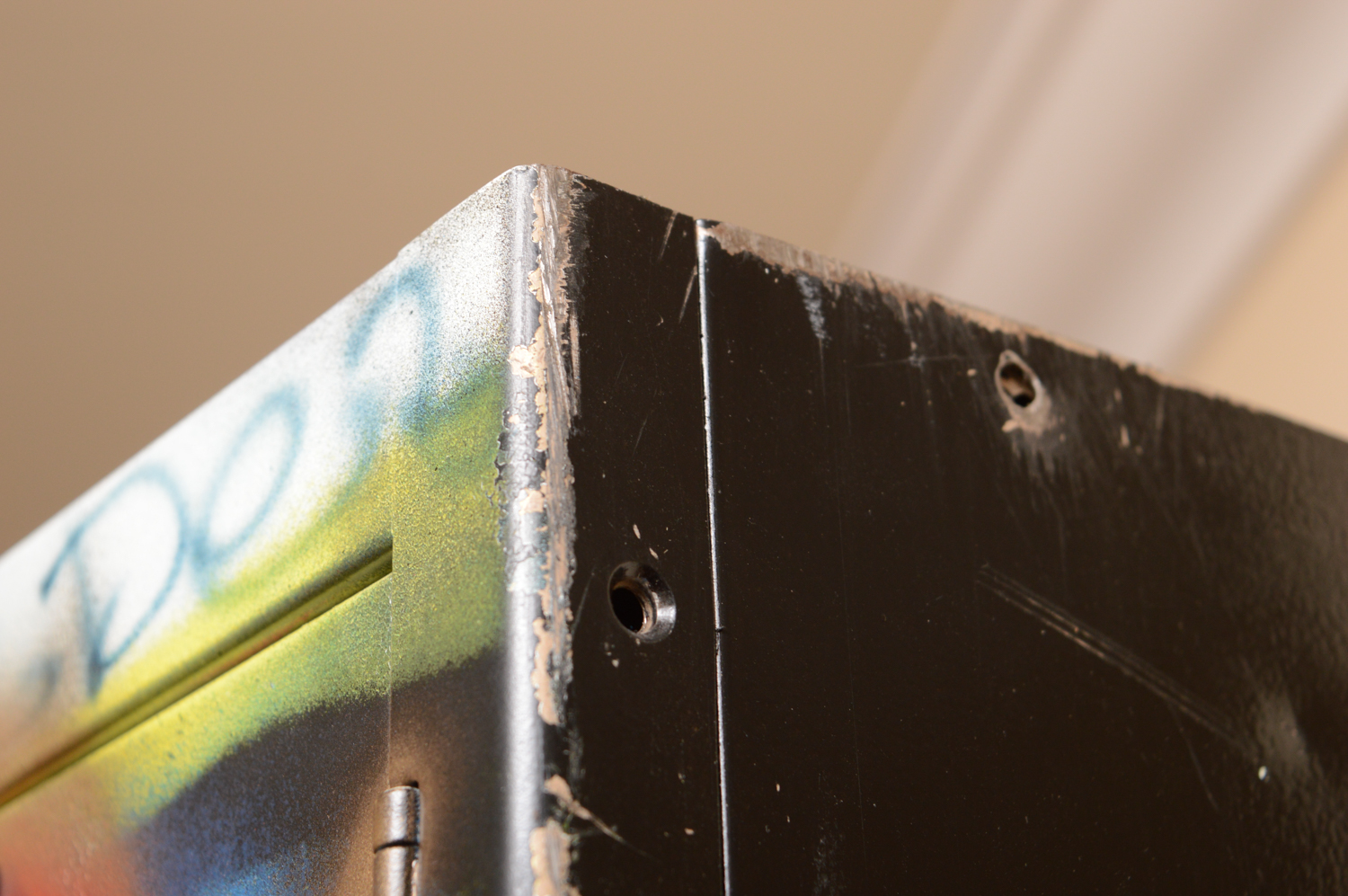 Metal Locker with Graffiti