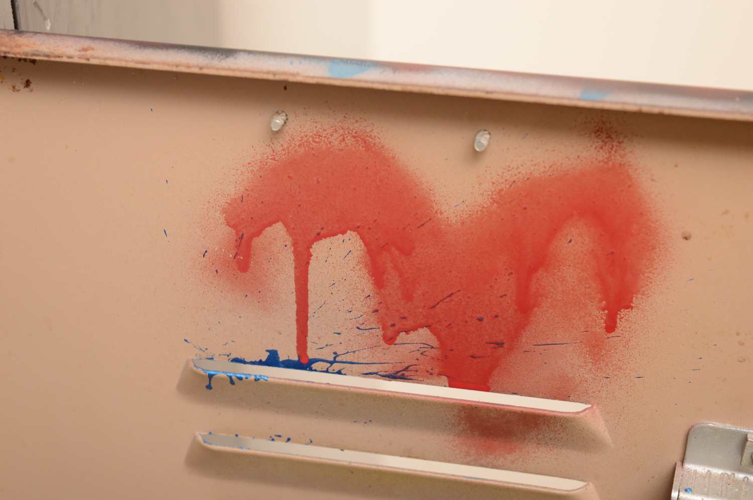 Metal Locker with Graffiti