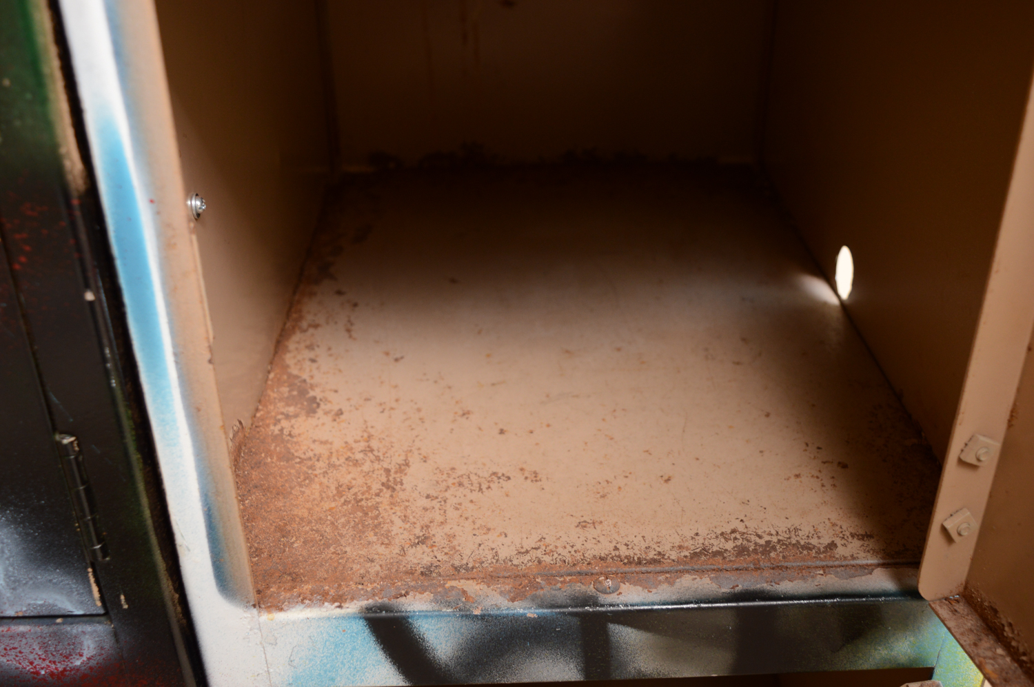 Metal Locker with Graffiti