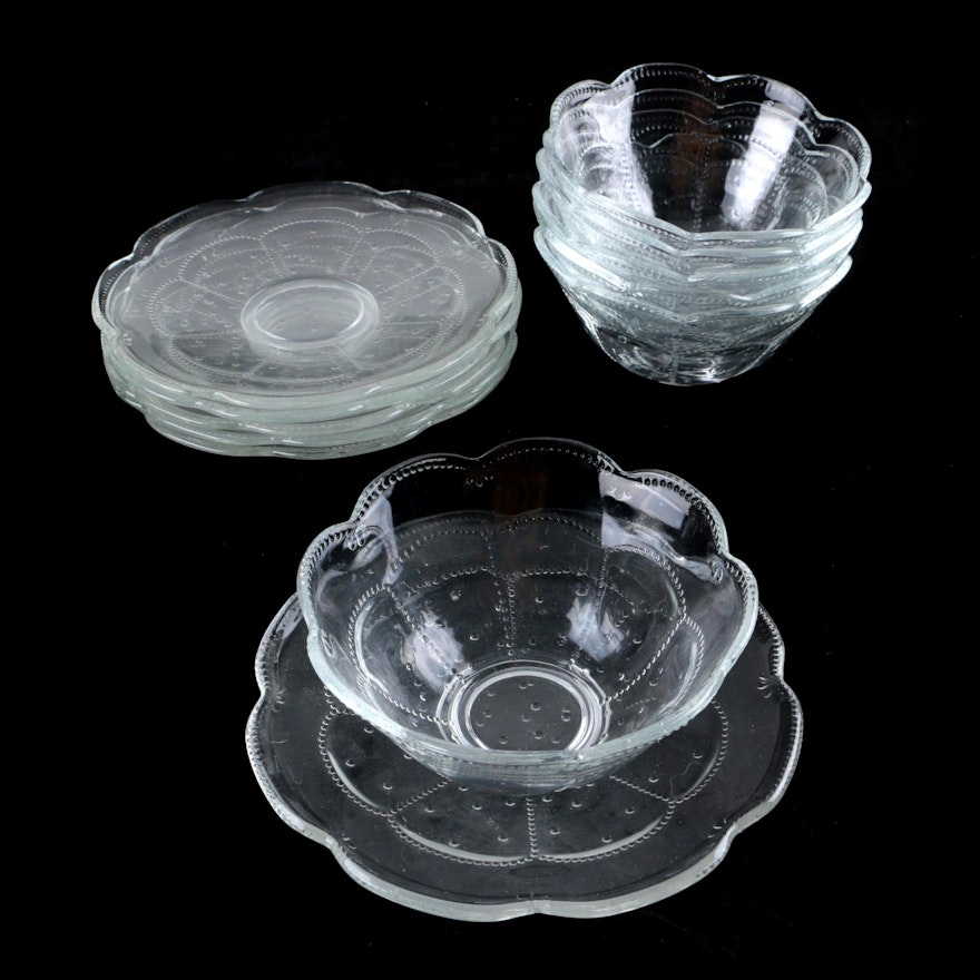 EAPG Glass Bowls and Saucers