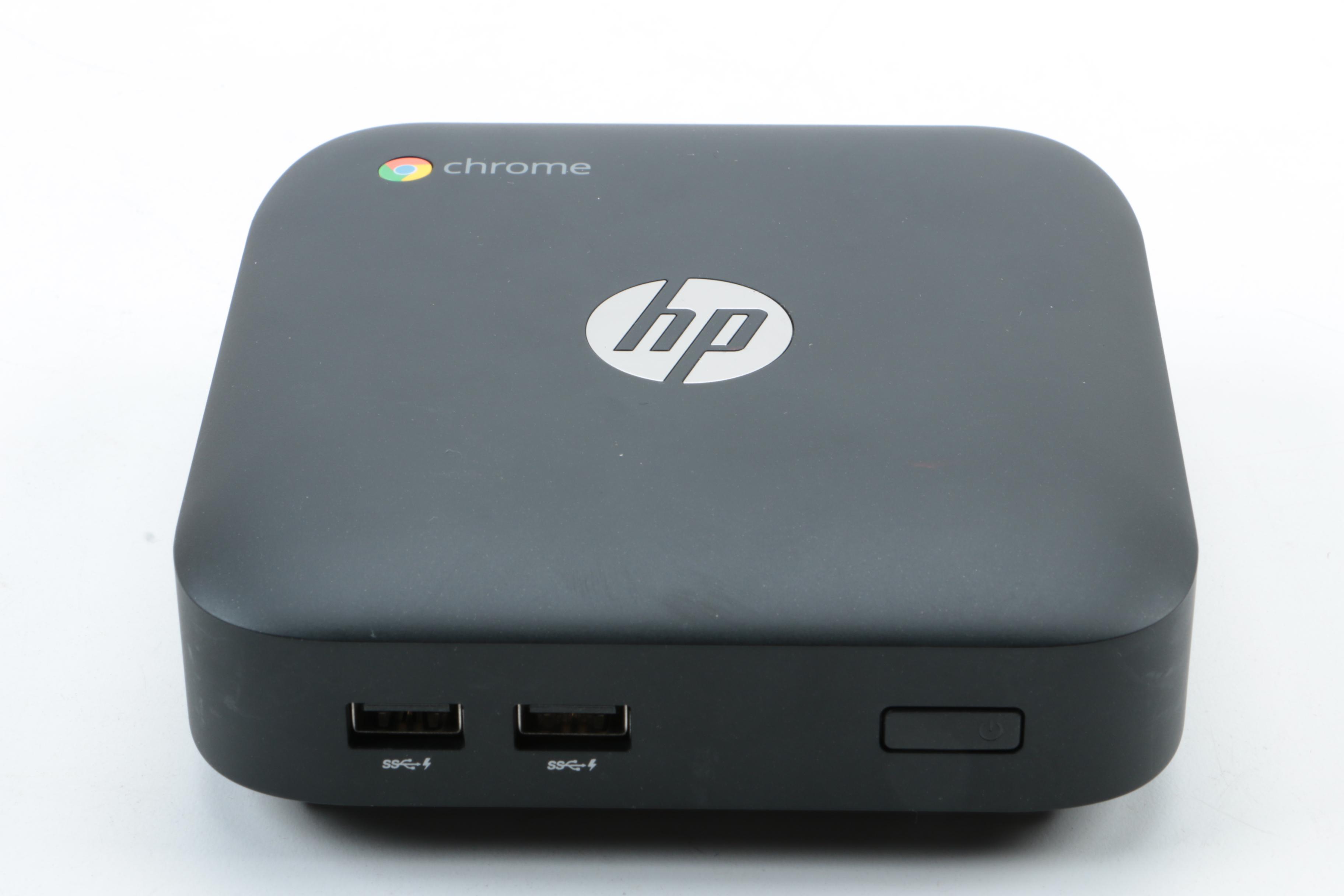 HP Chromebox Desktop Computer with Wireless Keyboard and Web Cam