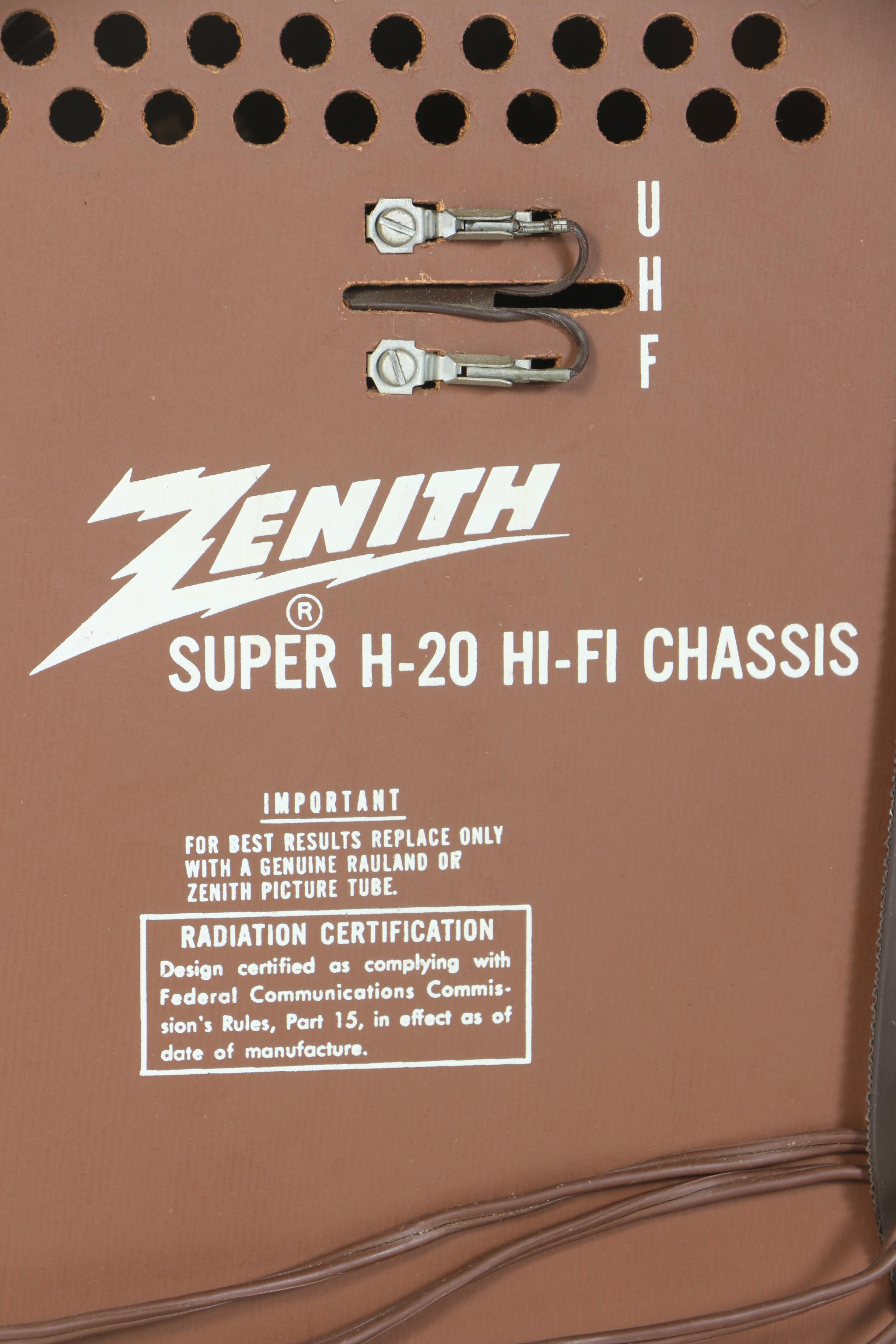 Vintage Zenith High Fidelity Television