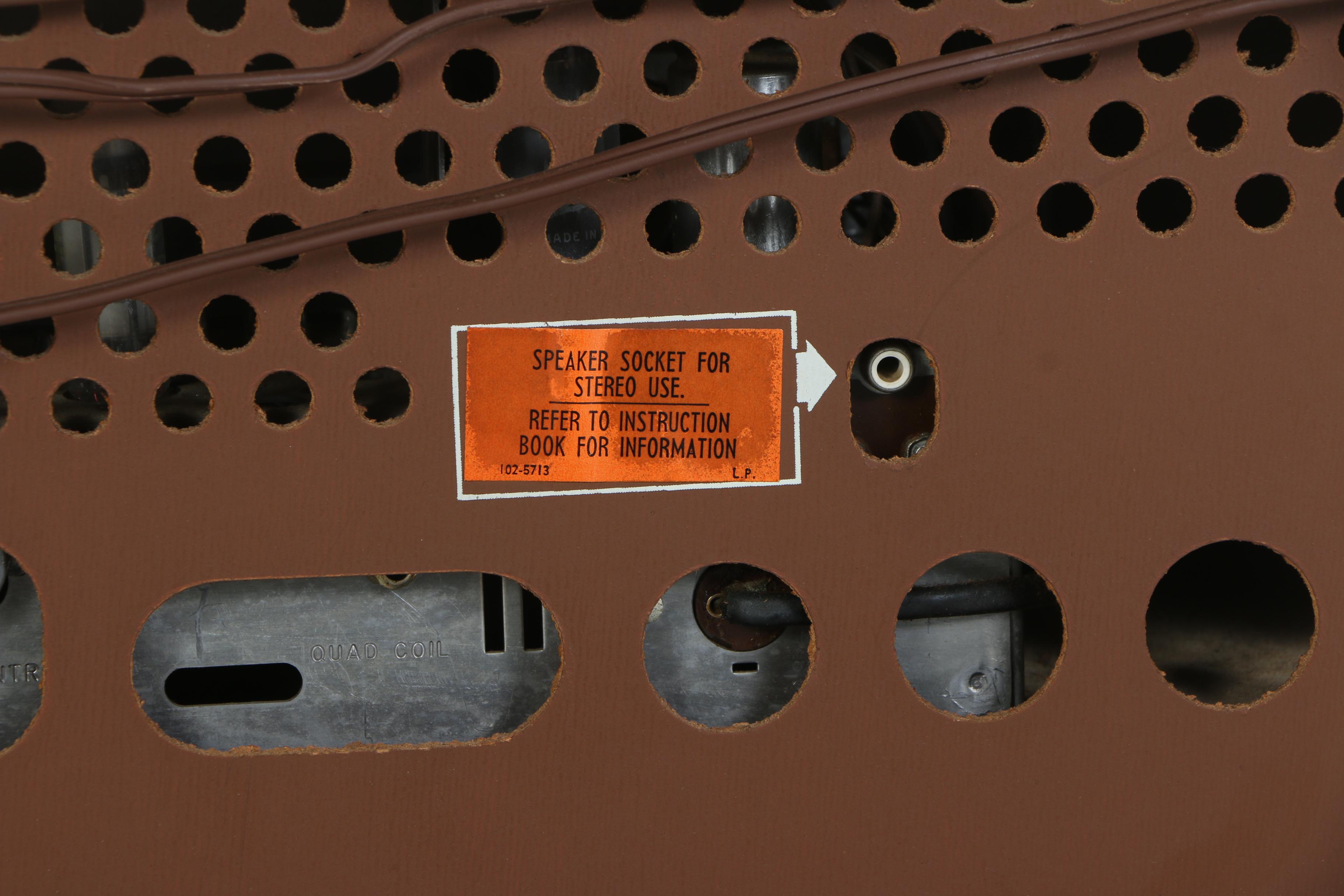 Vintage Zenith High Fidelity Television