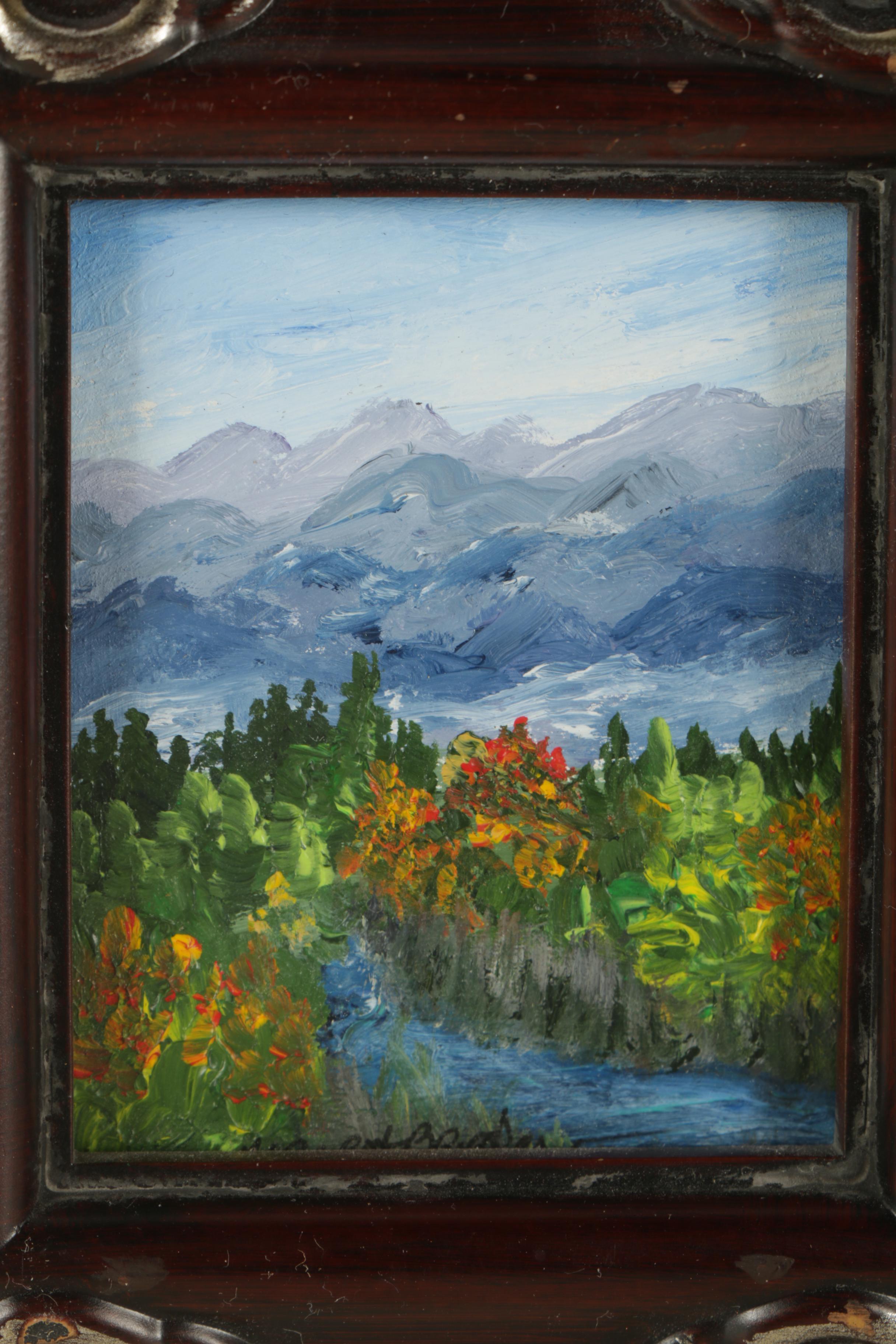Margot Baeder Acrylic Painting "Coming Fall in the Smokies"