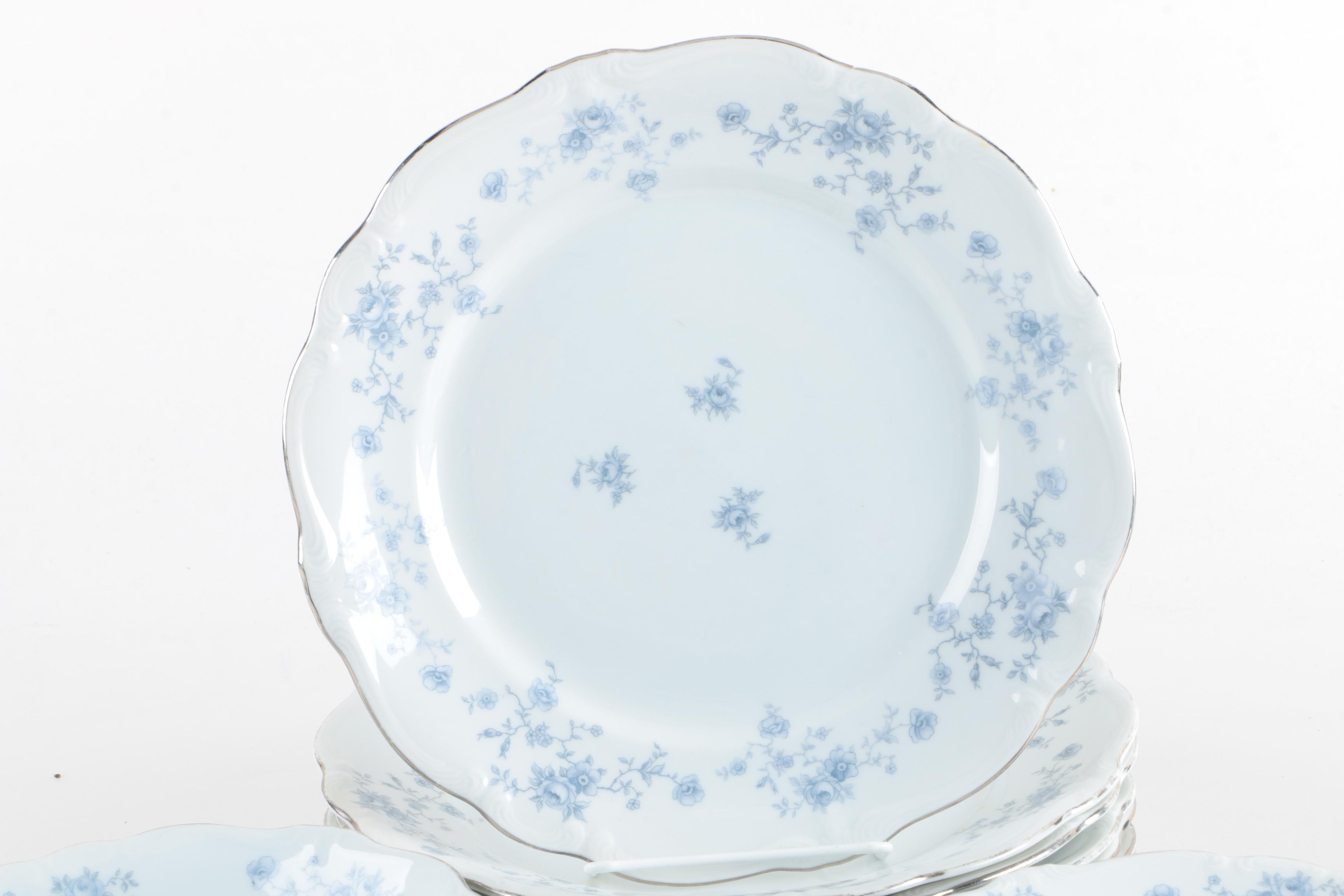 Vintage Bavarian Johann Haviland "Blue Garland" Tableware