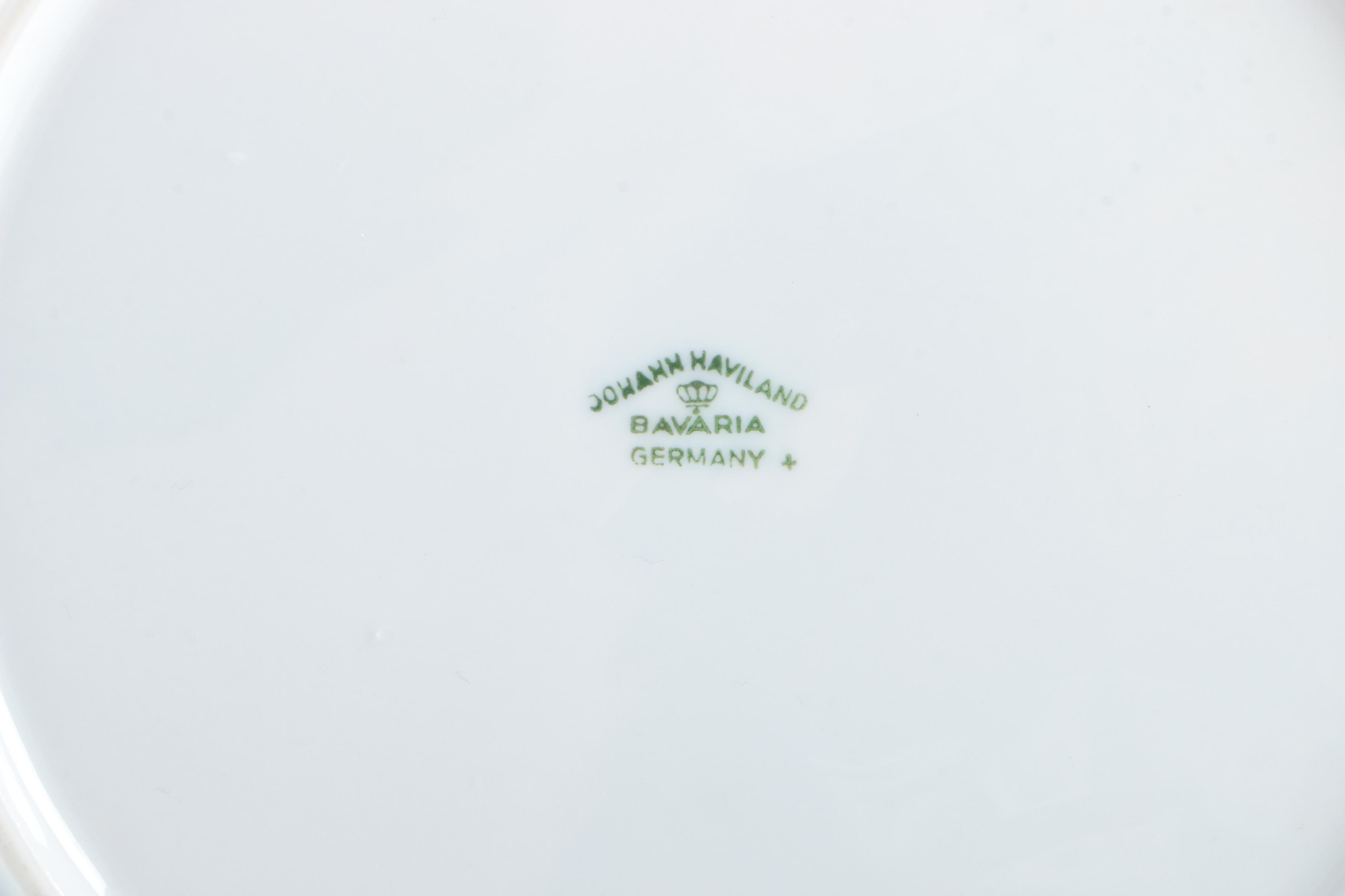 Vintage Bavarian Johann Haviland "Blue Garland" Tableware