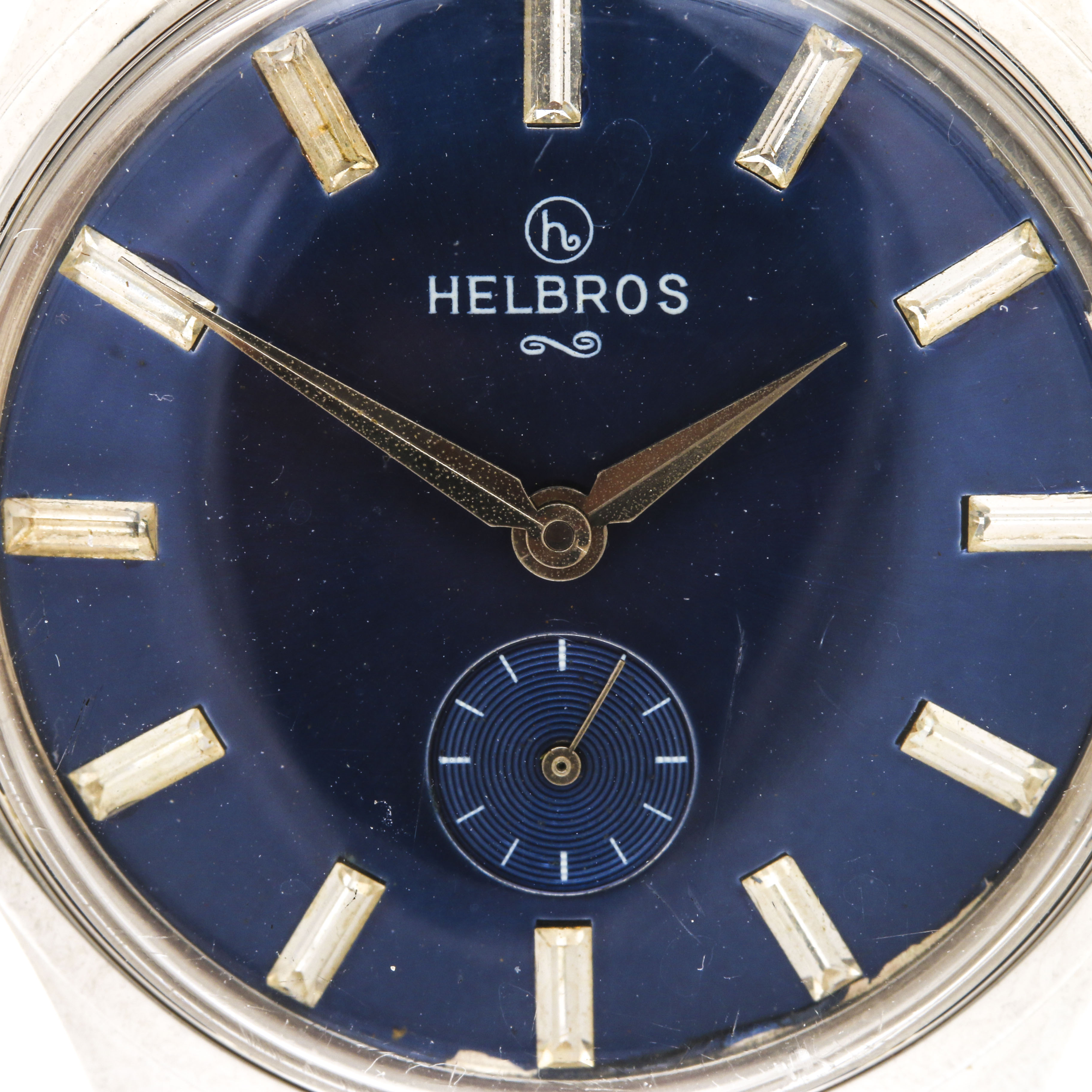 Helbros Stainless Steel Blue Dial Analog Watch