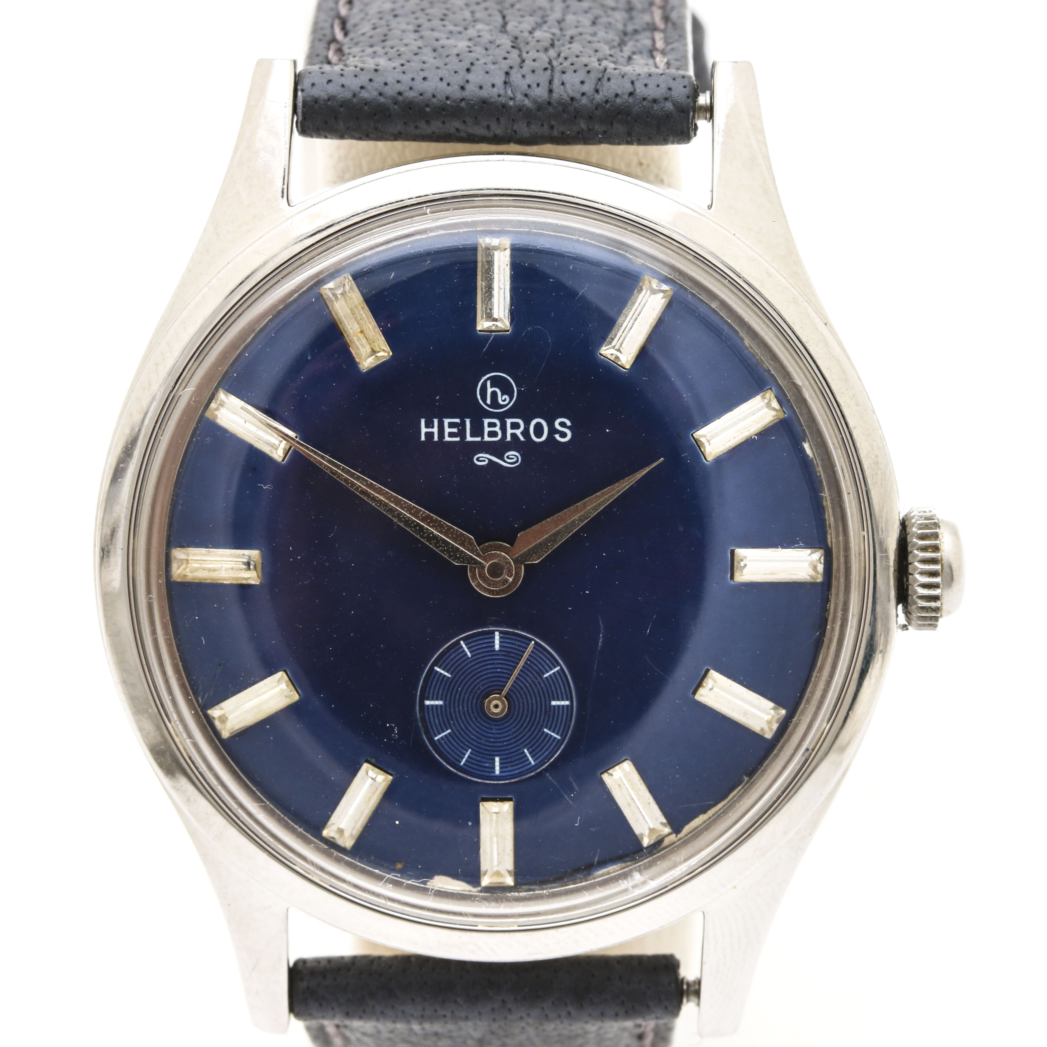 Helbros Stainless Steel Blue Dial Analog Watch
