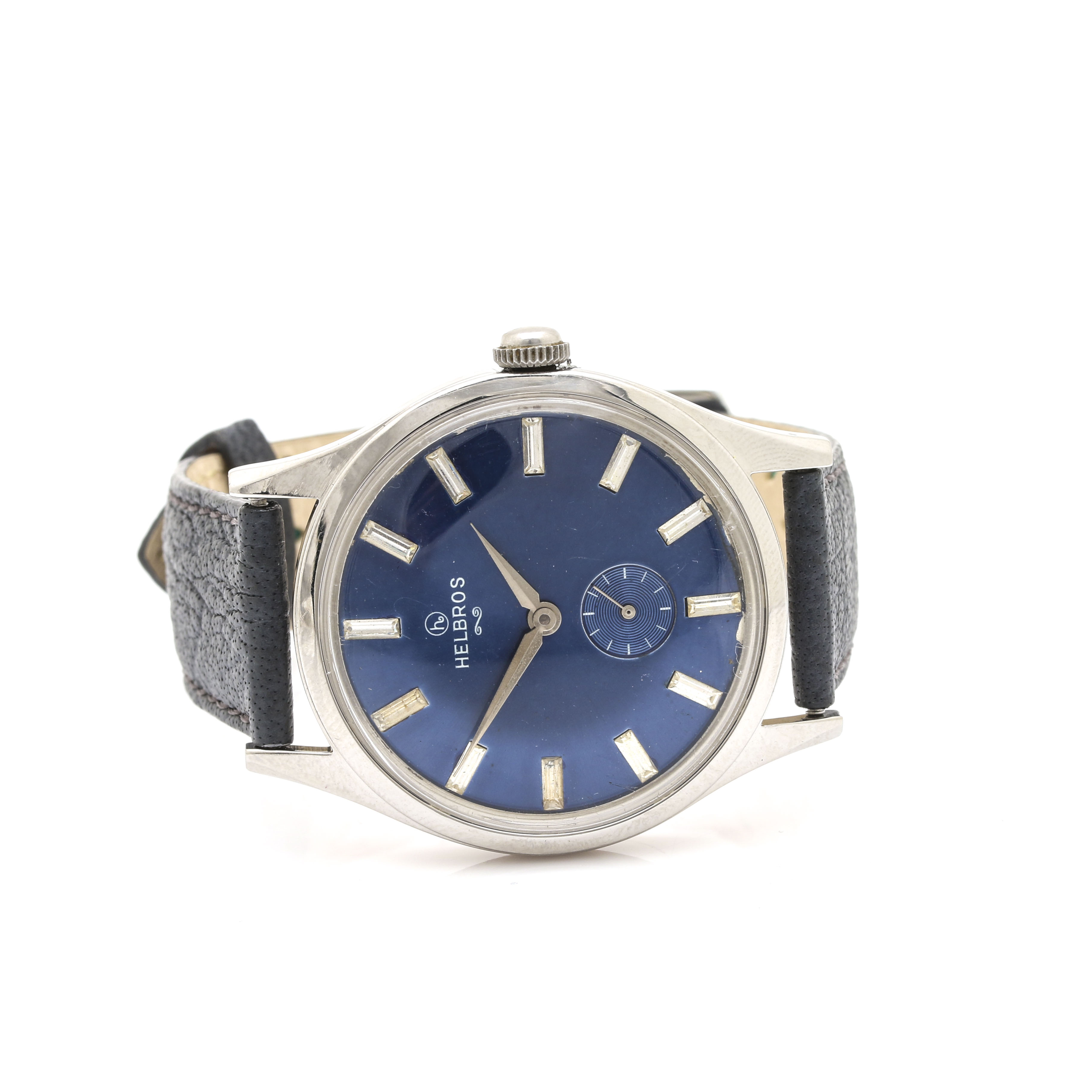 Helbros Stainless Steel Blue Dial Analog Watch