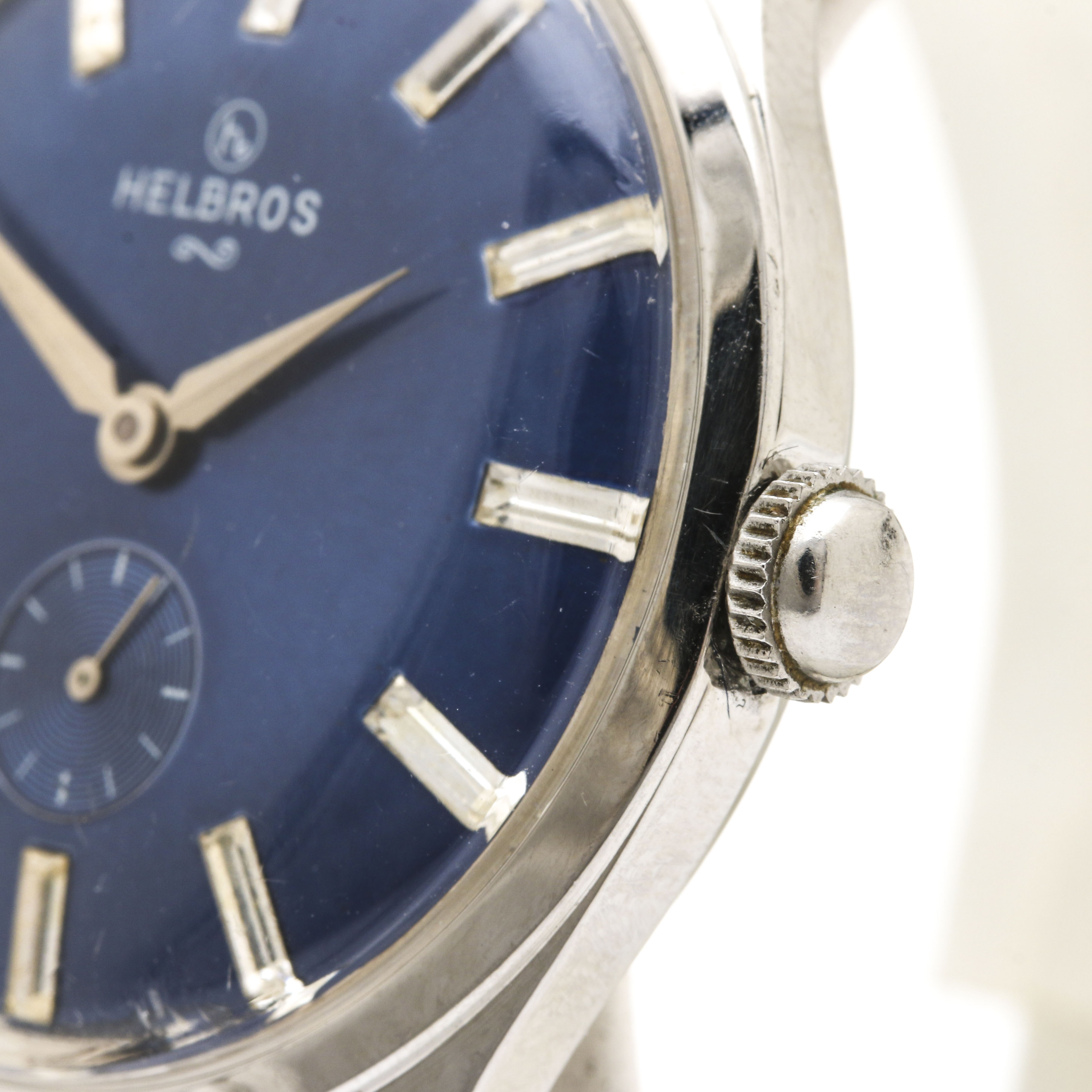 Helbros Stainless Steel Blue Dial Analog Watch