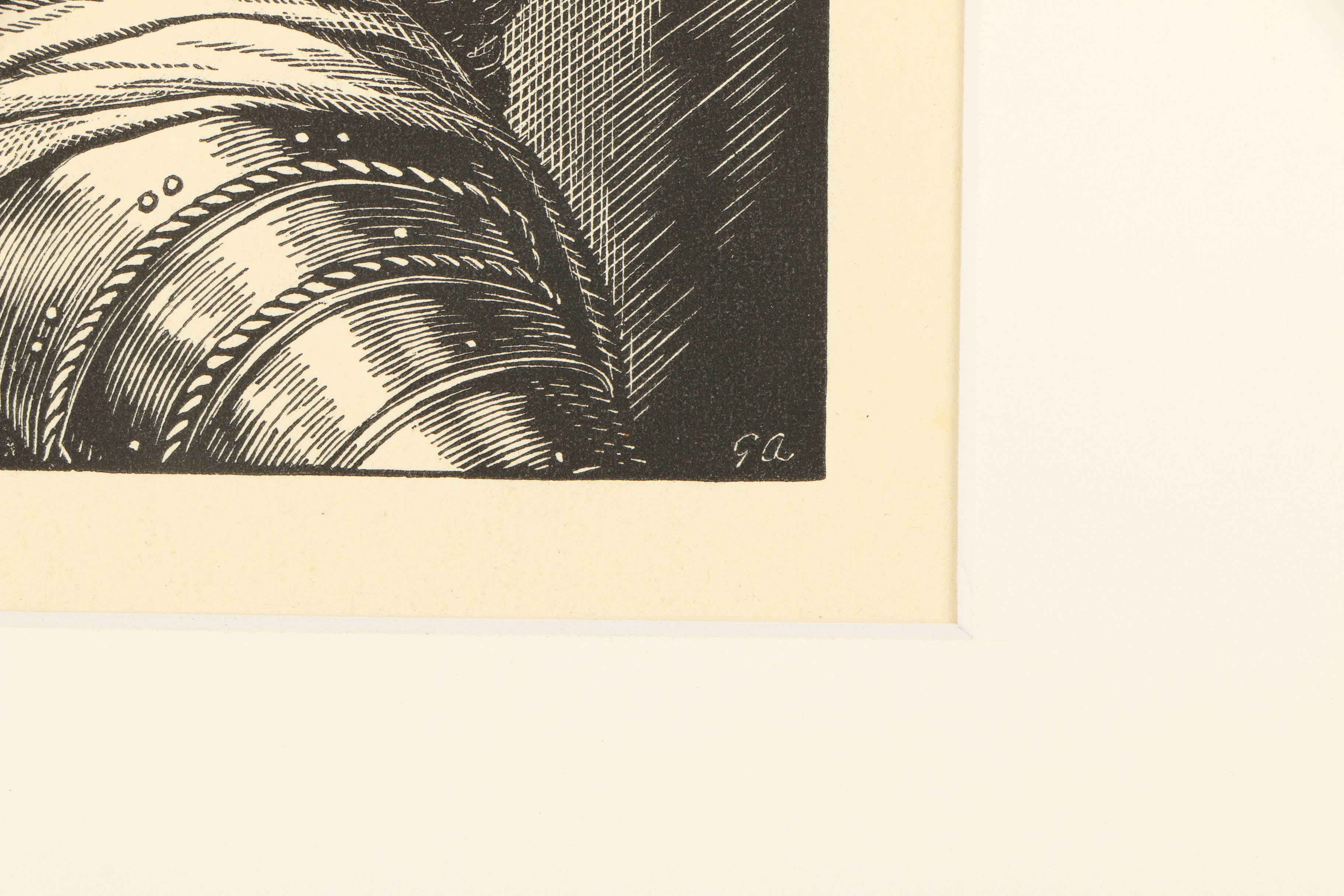 Grace Albee Wood Engraving "Duc de la Rochefoucauld"