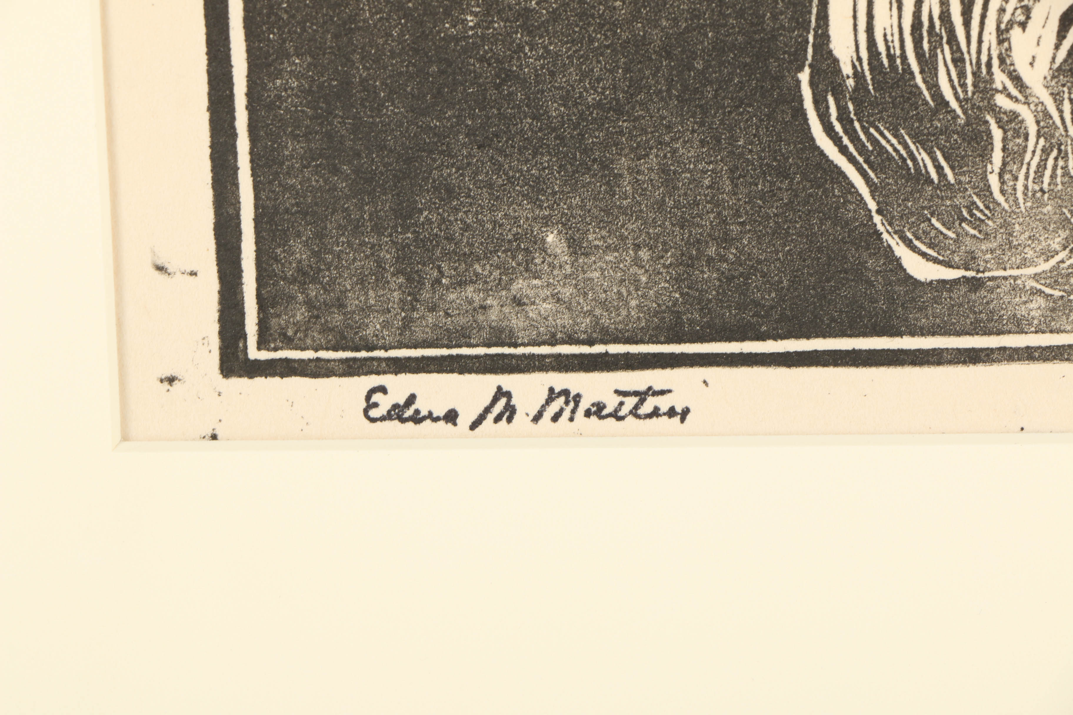 Edna M. Martin Woodcut