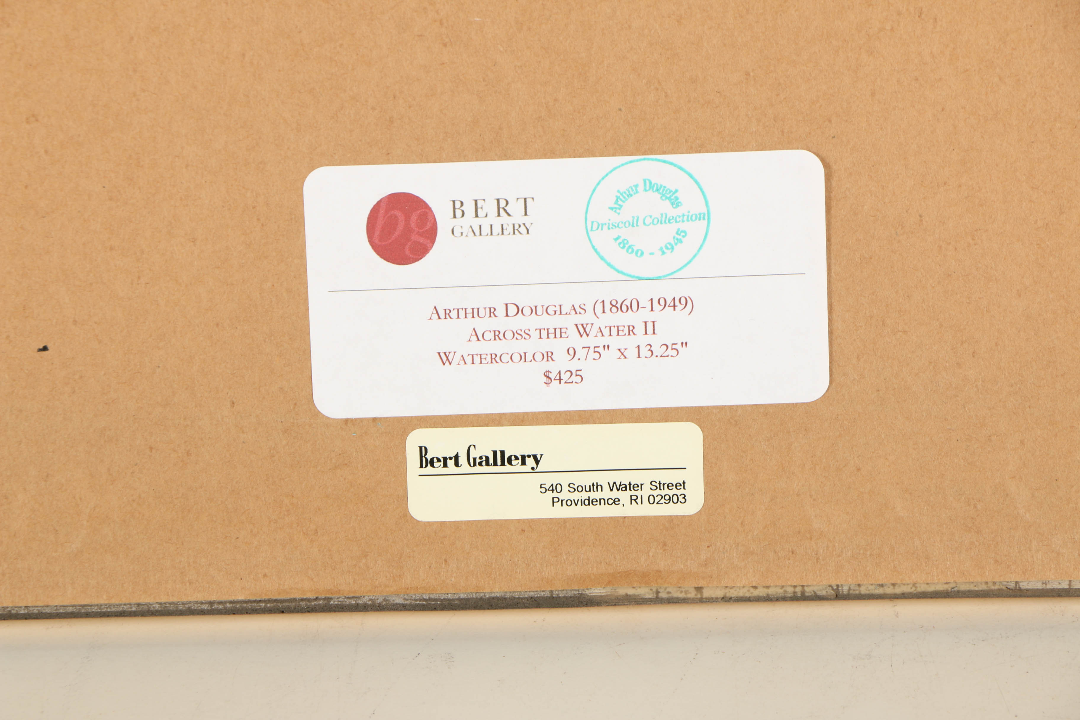 PRIORITY-Arthur Douglas Watercolor Painting "Across the Water II"