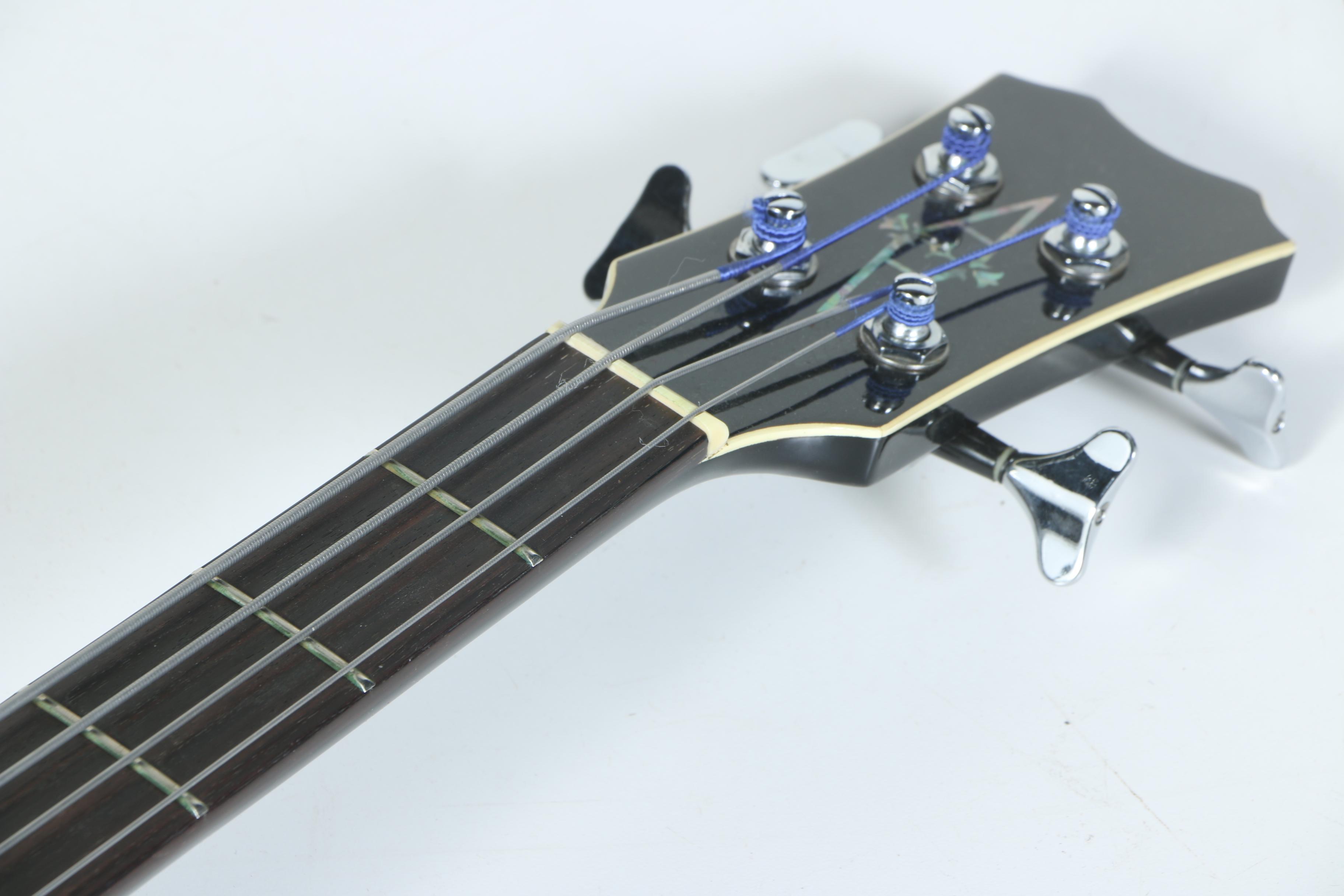 Alvarez 4070BK Acoustic/Electric Bass Guitar in Case