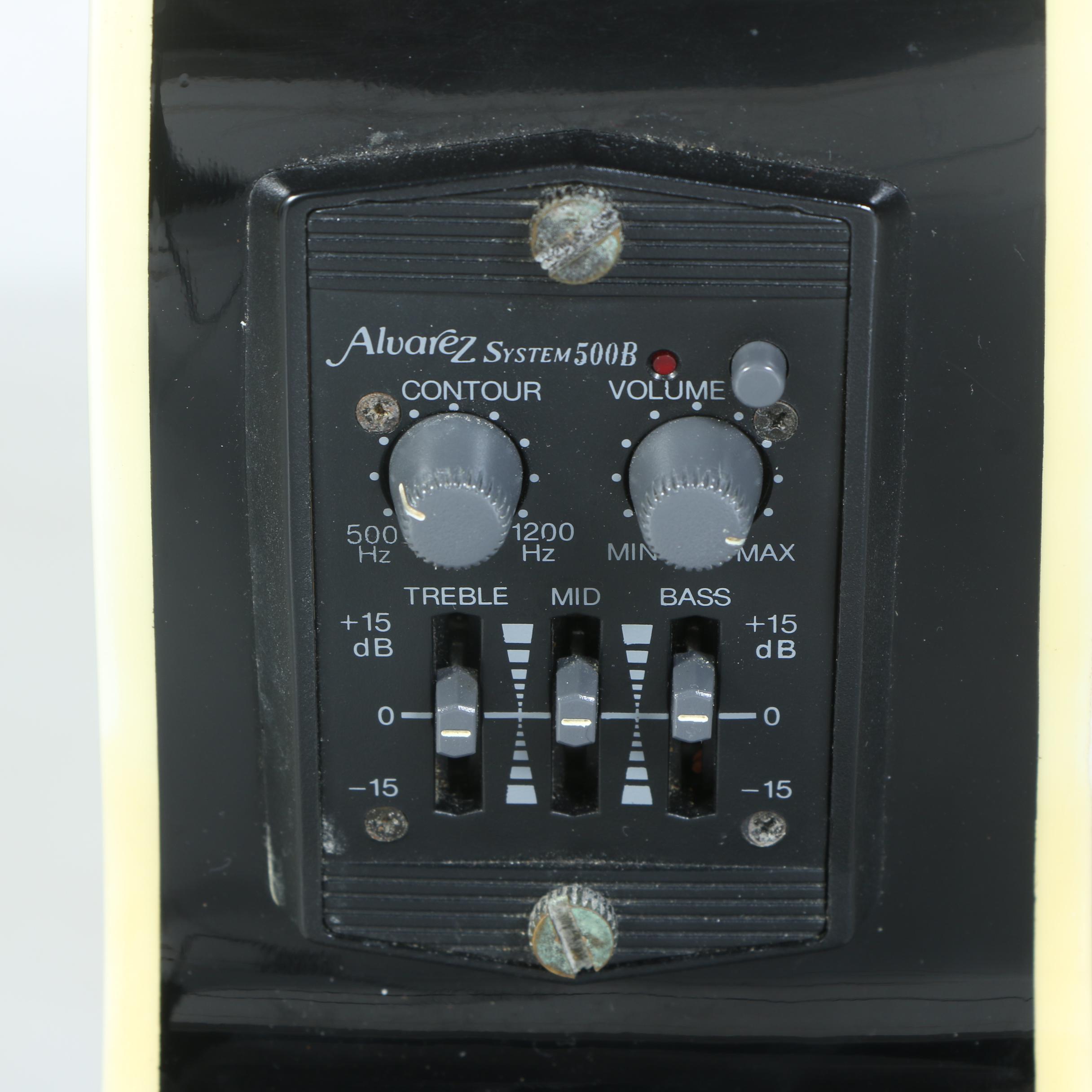 Alvarez 4070BK Acoustic/Electric Bass Guitar in Case