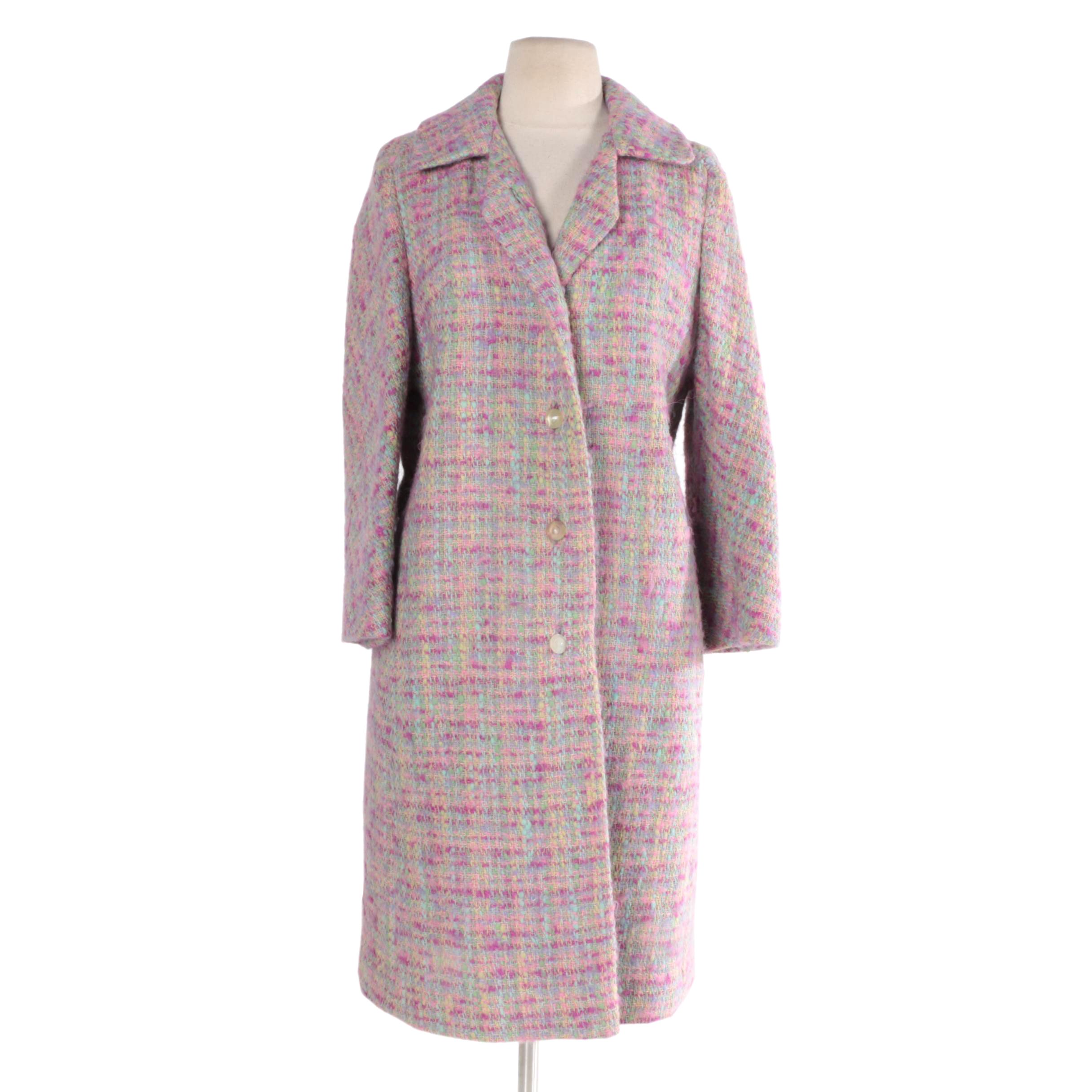 Vintage Peck & Peck Pastel Tweed Coat