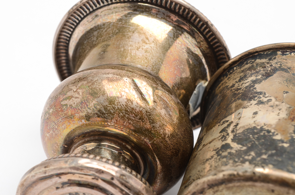 Preisner Weighted Sterling Toothpick Holder and Towle Sterling Baby Cup