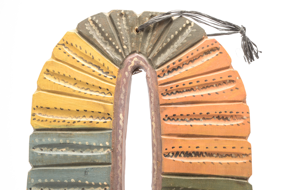 Guatemalan Carved Wooden Folk Art Wall Hanging