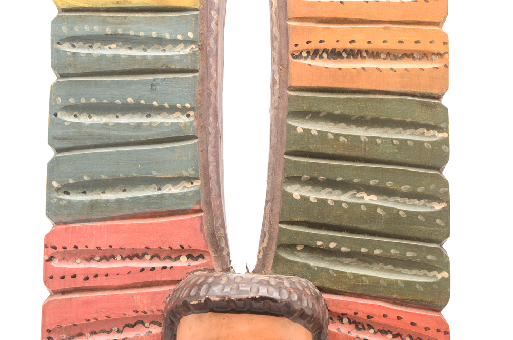 Guatemalan Carved Wooden Folk Art Wall Hanging