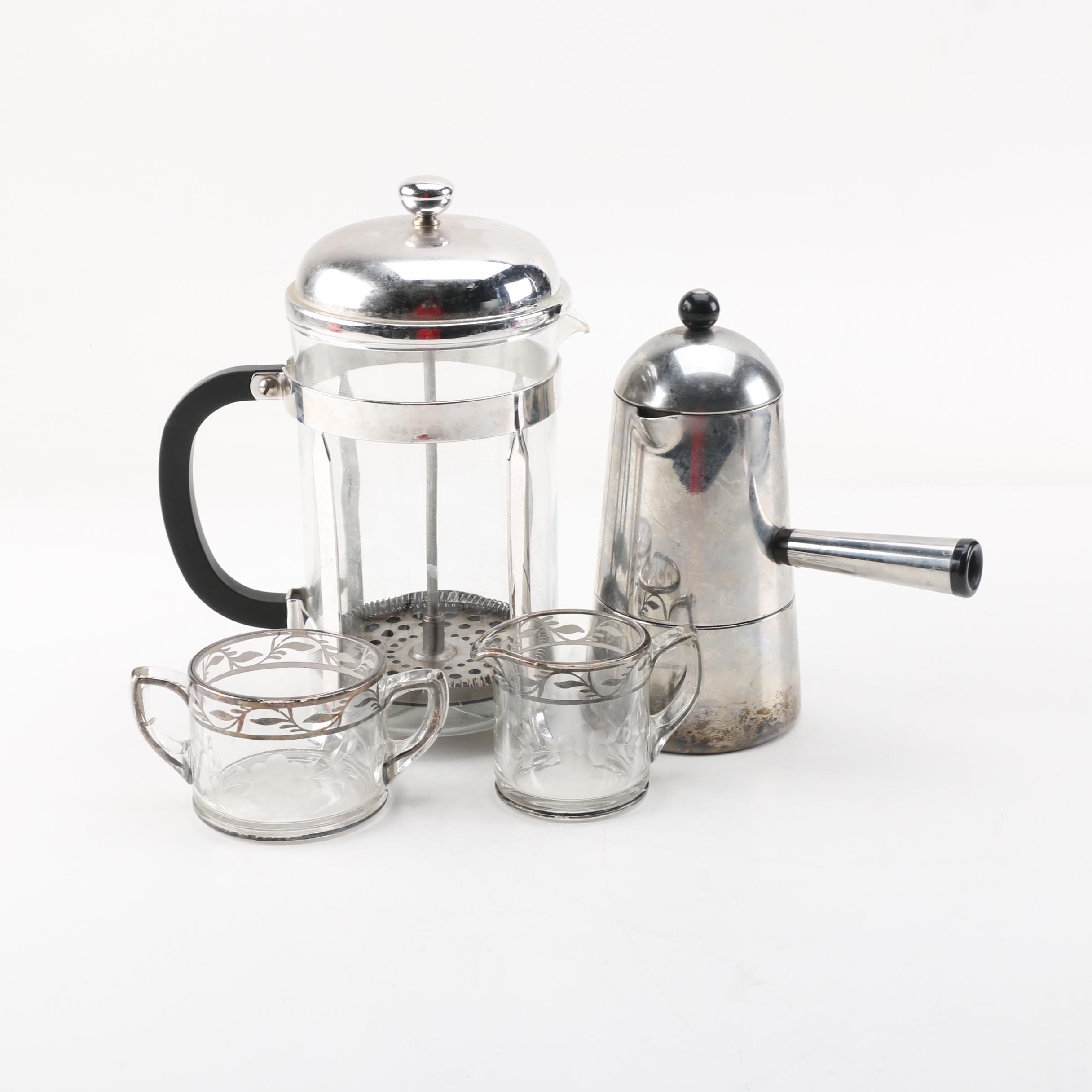 Serveware Including Carmencita Lavassa Espresso Pot
