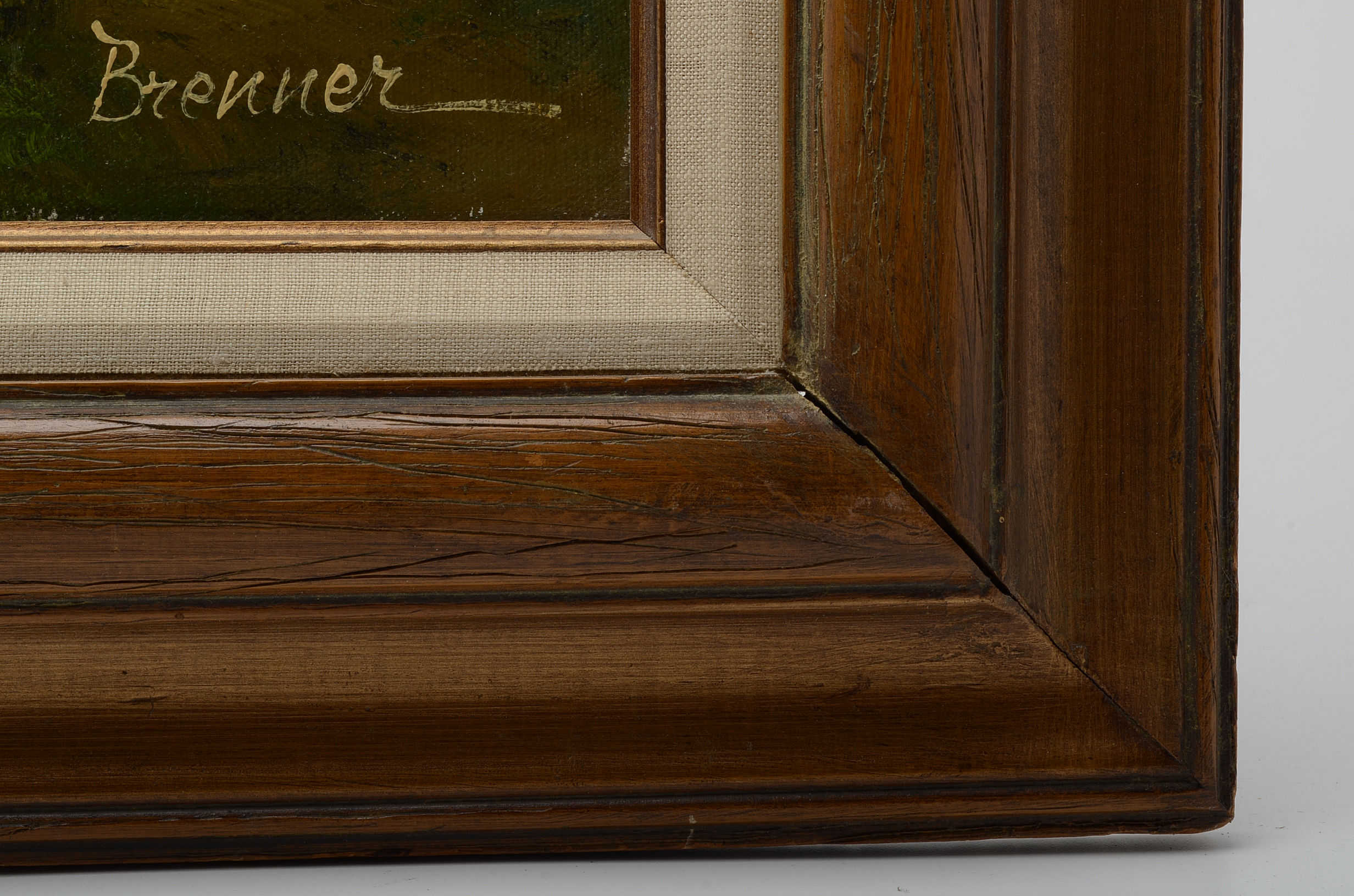 Brenner Oil Painting on Canvas of Pastoral Landscape