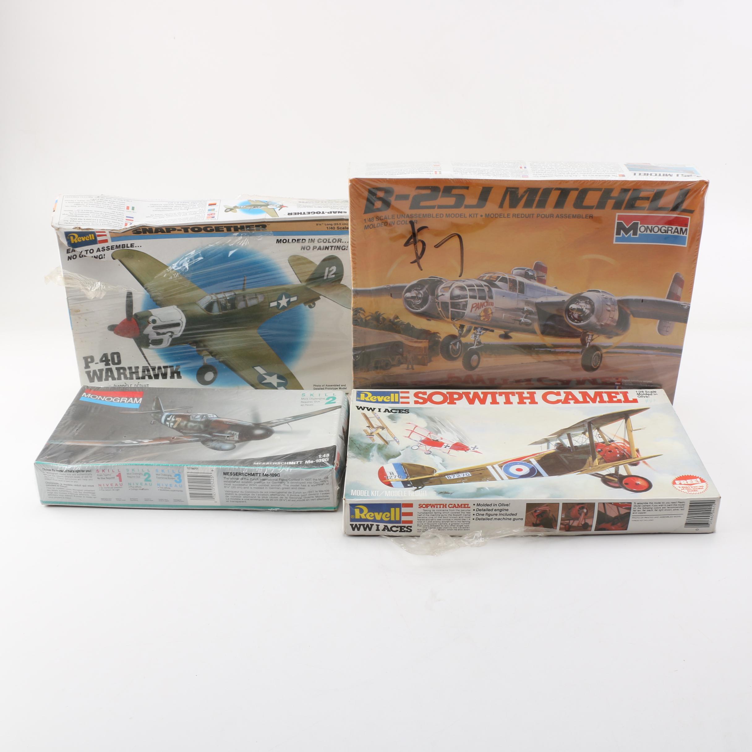 Monogram and Revell Military Aircraft Model Kits