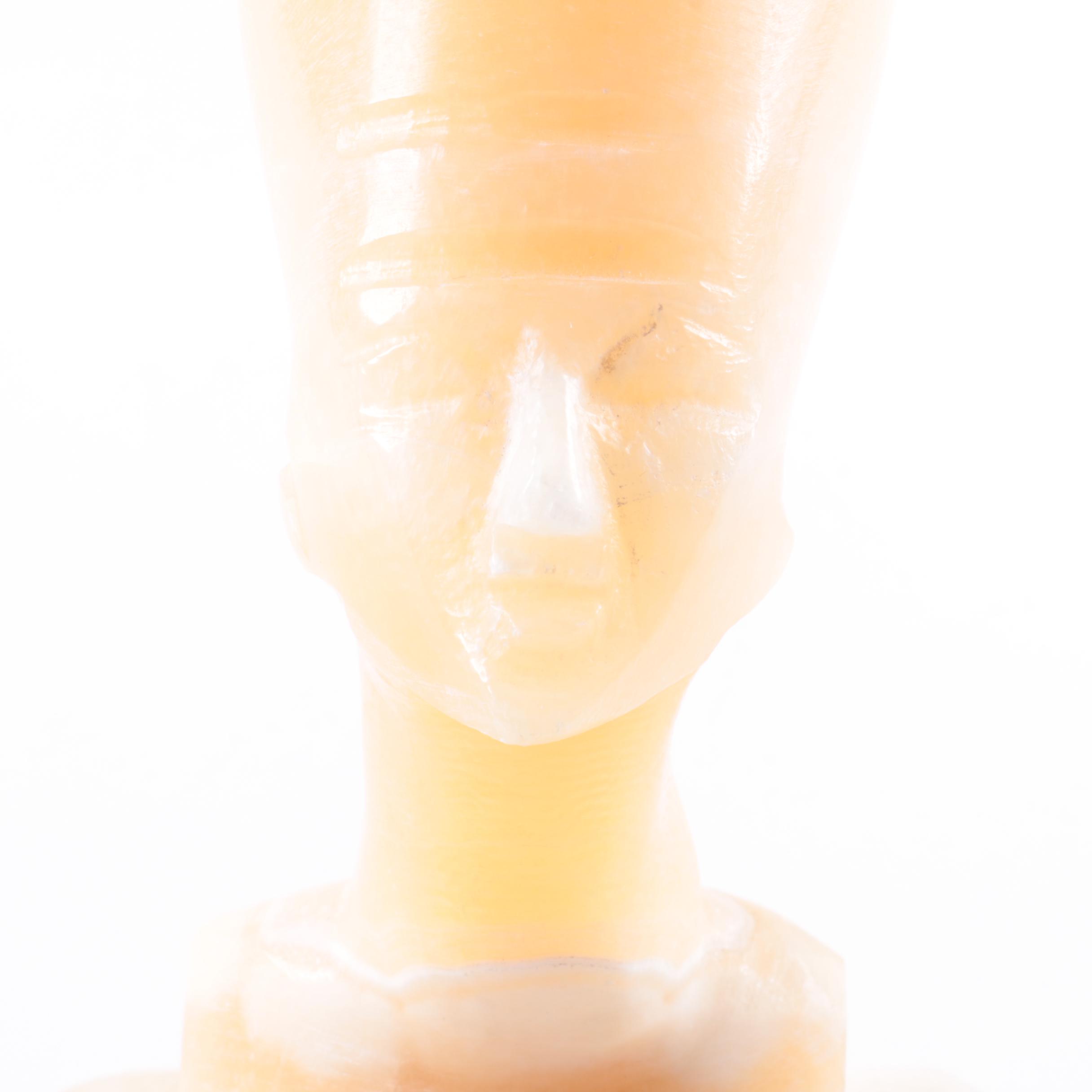 Egyptian Style Alabaster Bust of Nefertiti