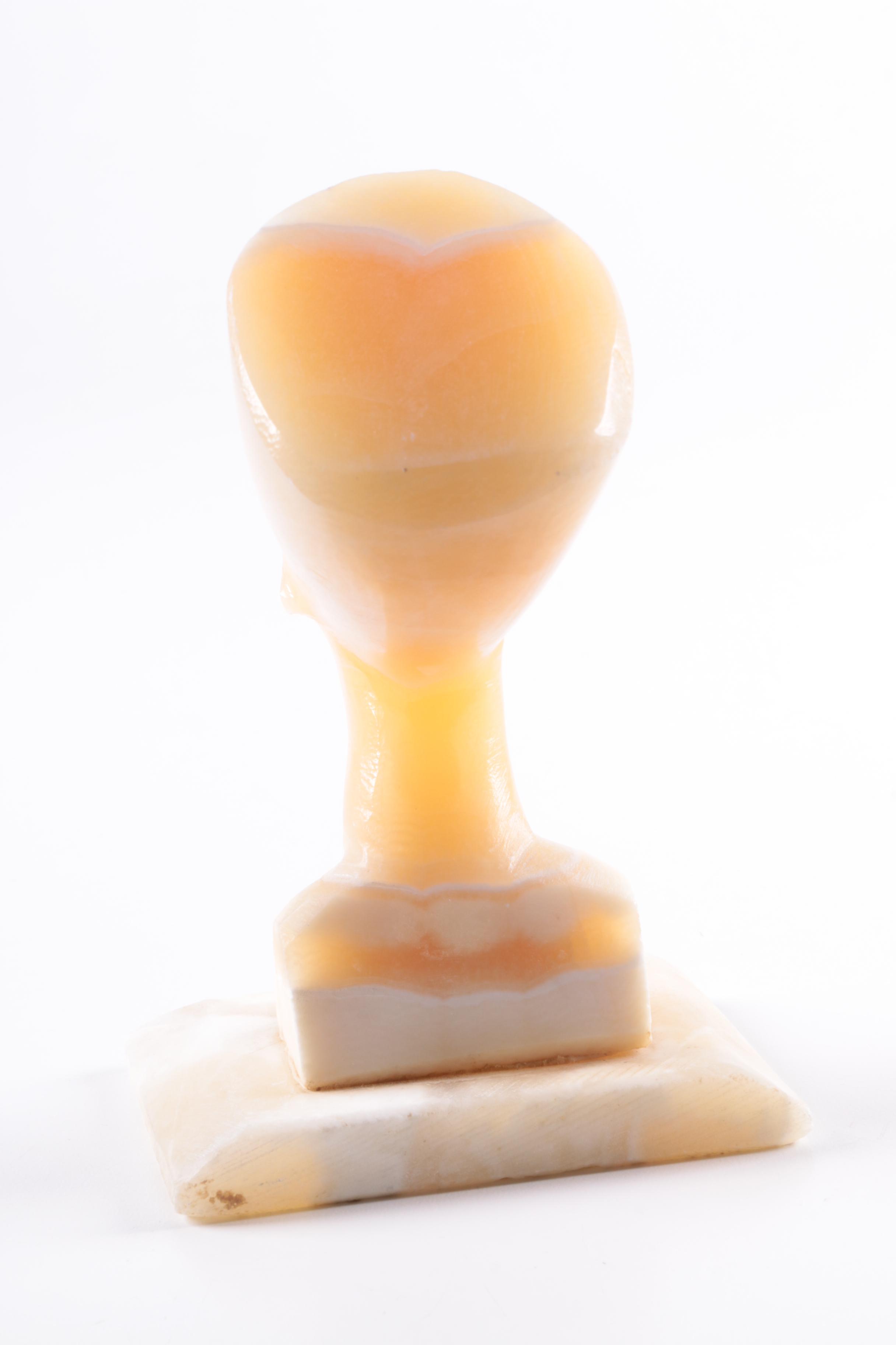 Egyptian Style Alabaster Bust of Nefertiti